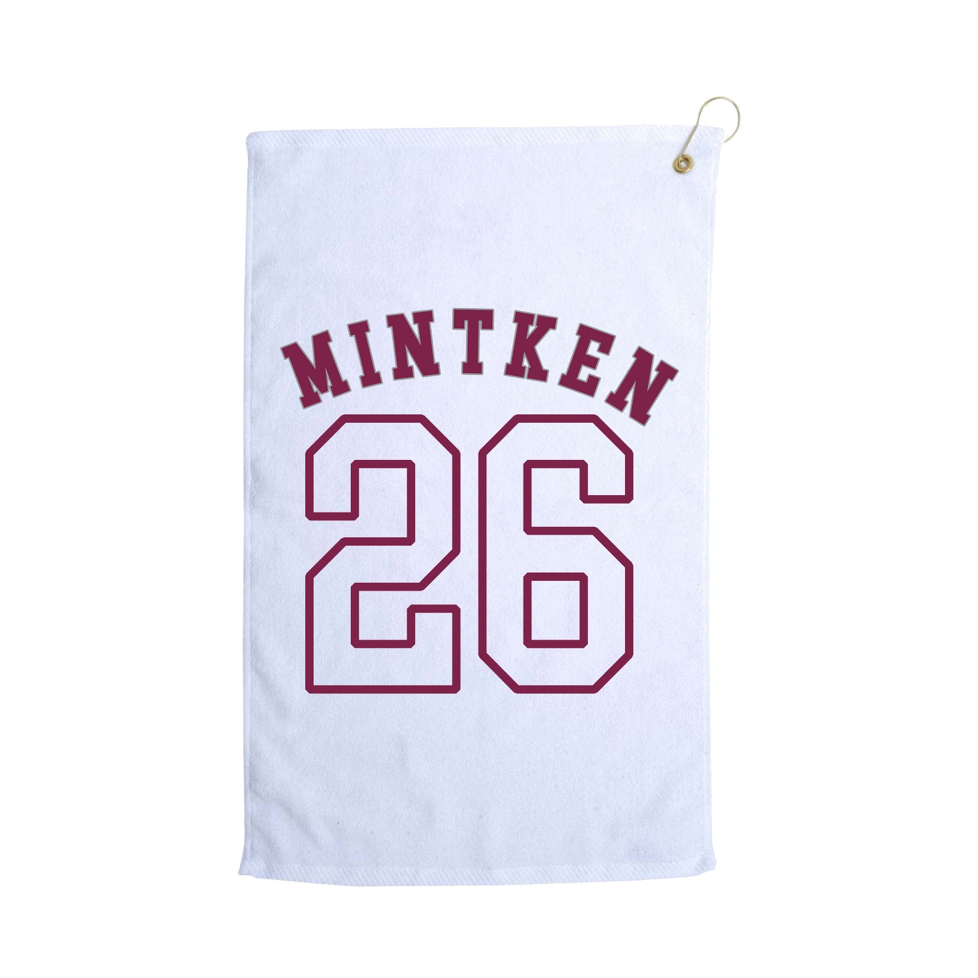 Golf Towel — Shirsey Arch in White