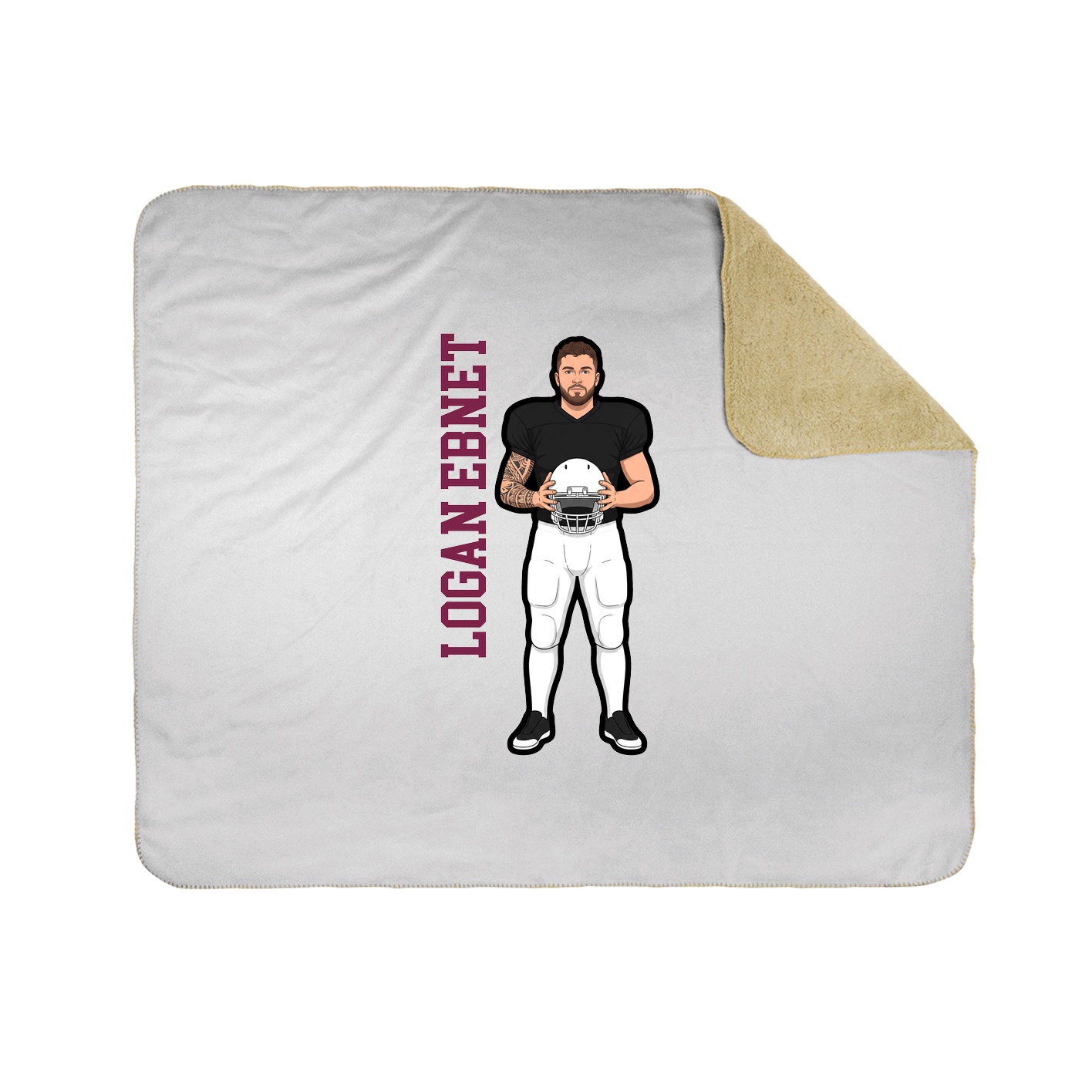 50x60 Sherpa Lined Throw Blanket