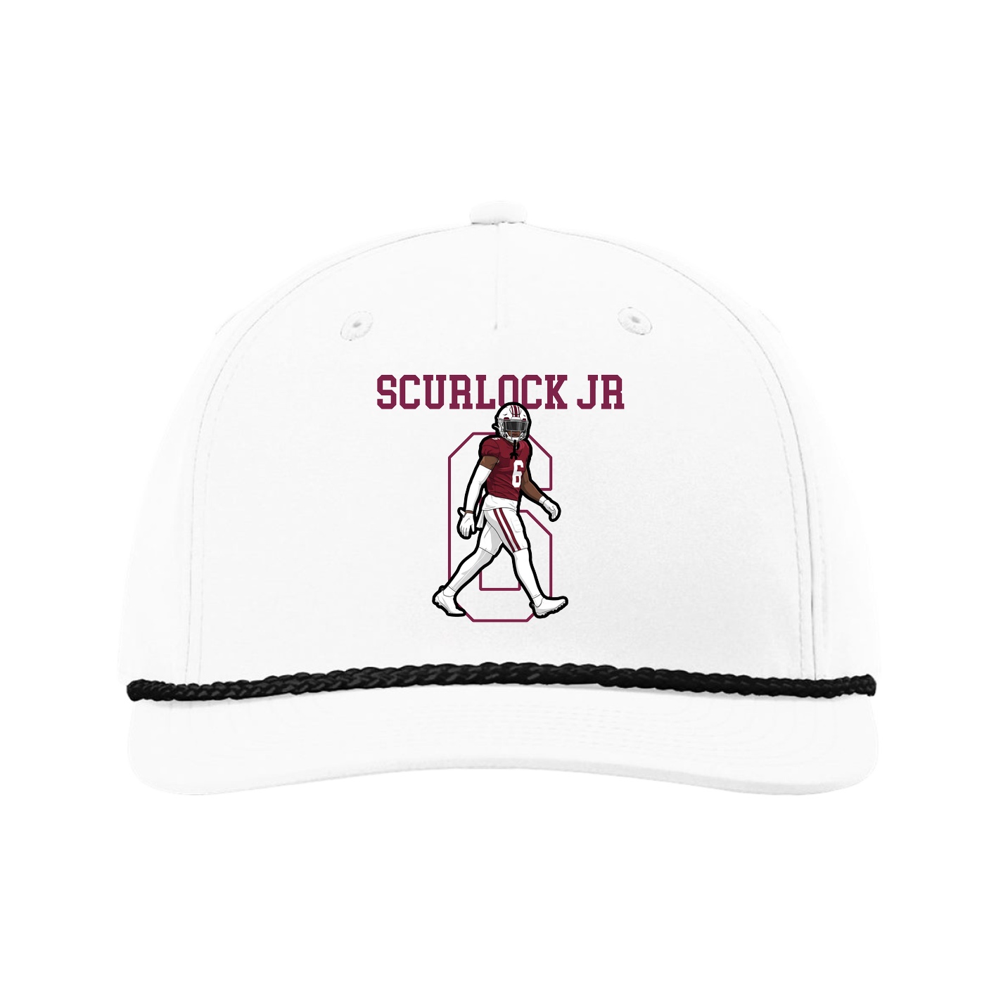 Five-Panel Classic Rope Cap — Shirsey in White