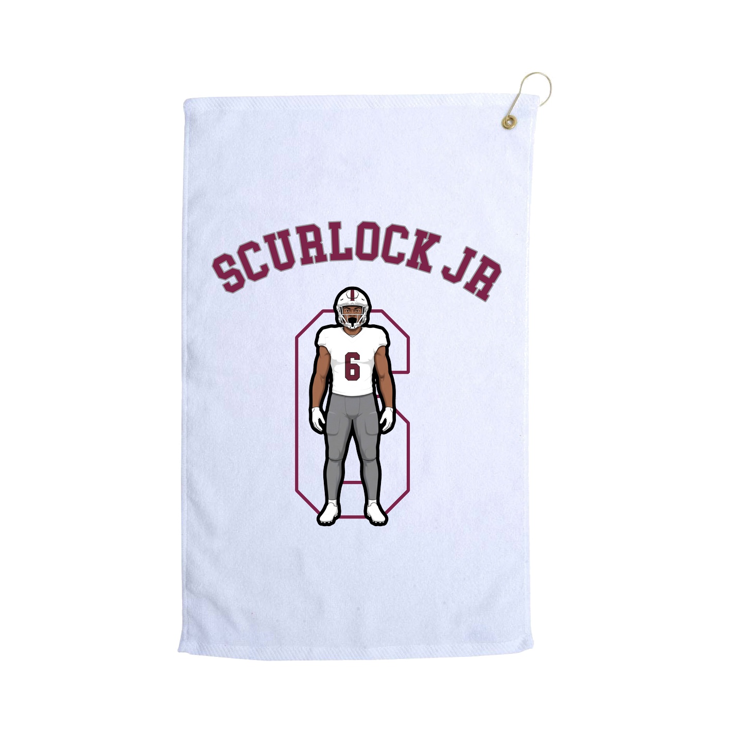 Golf Towel — Shirsey Arch in White