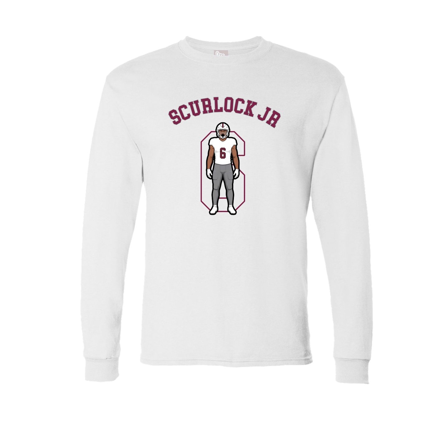Long Sleeve Tee — Shirsey Arch in White
