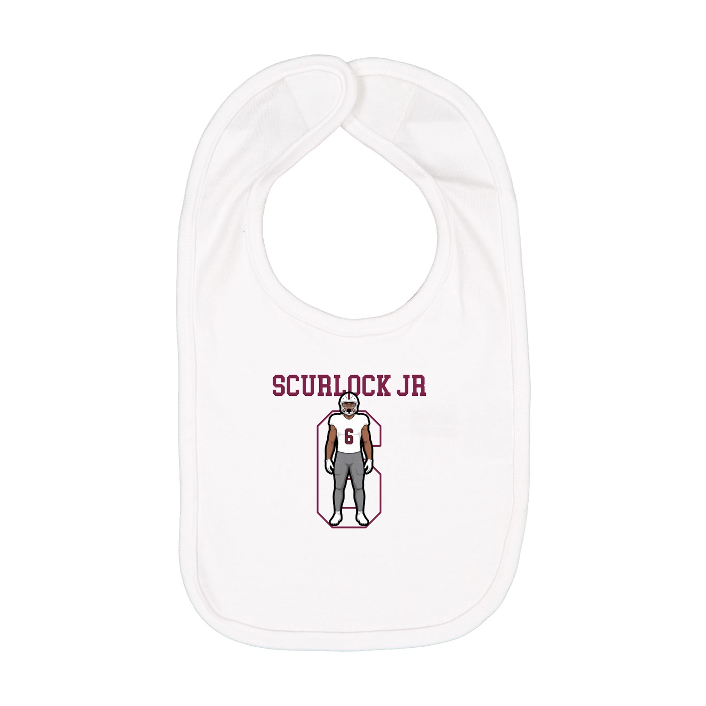Infant Bib — Shirsey in White