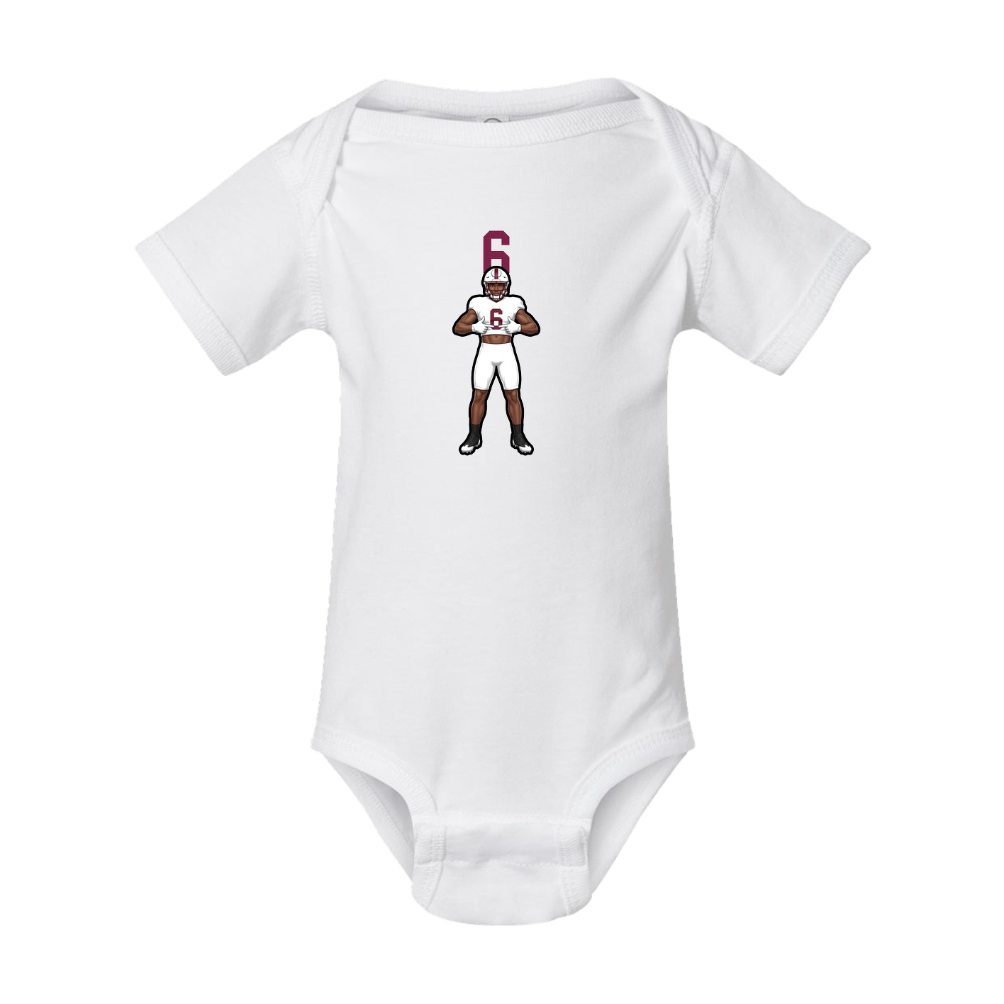 Baby Onesie — Number Top in White