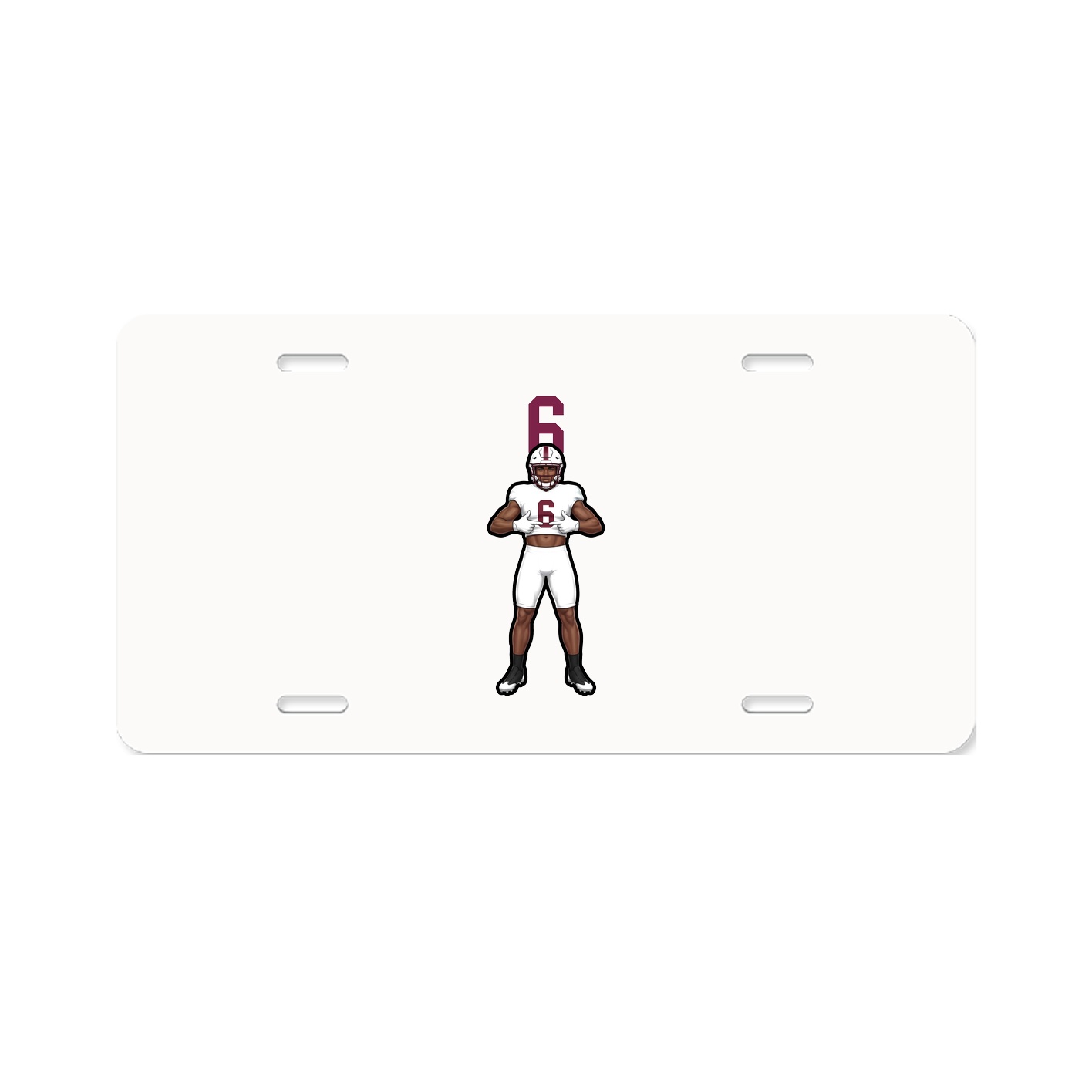 License Plate — Number Top in Classic