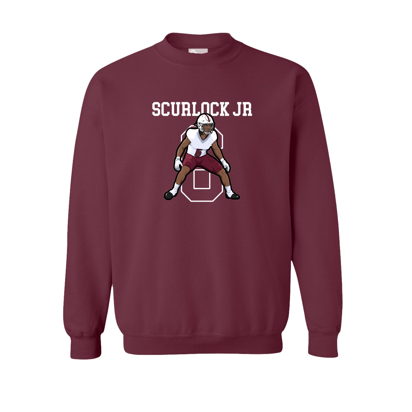 Fleece Crew — Shirsey in Maroon