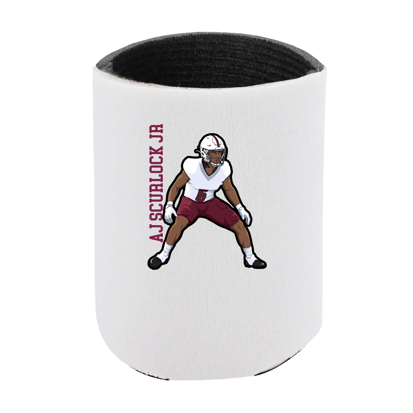 Can Holder — Name Vertical in White