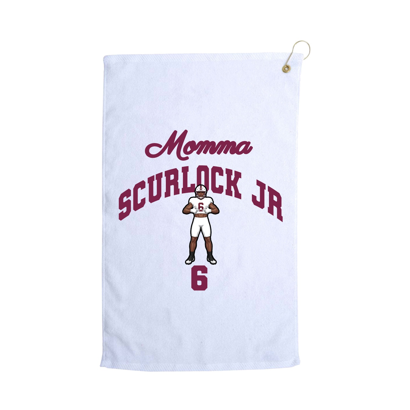 Golf Towel — Mothers Day Arch in White