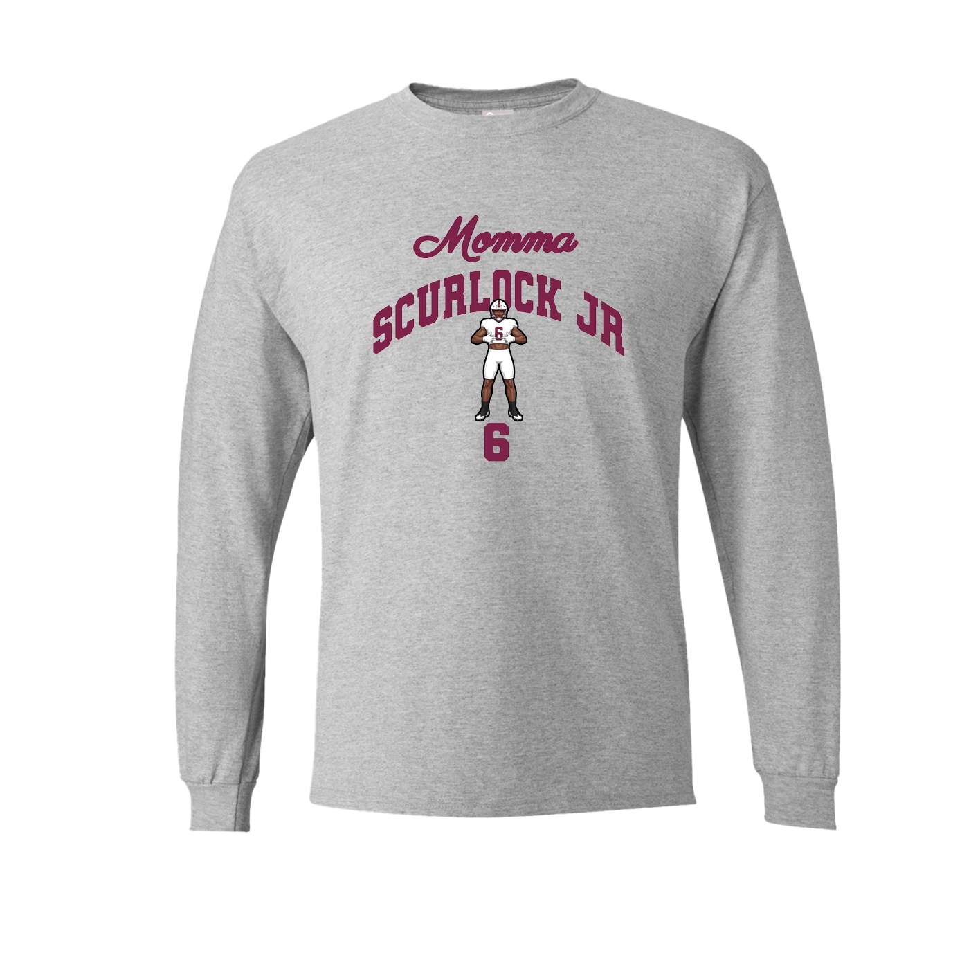 Long Sleeve Tee — Mothers Day Arch in Grey