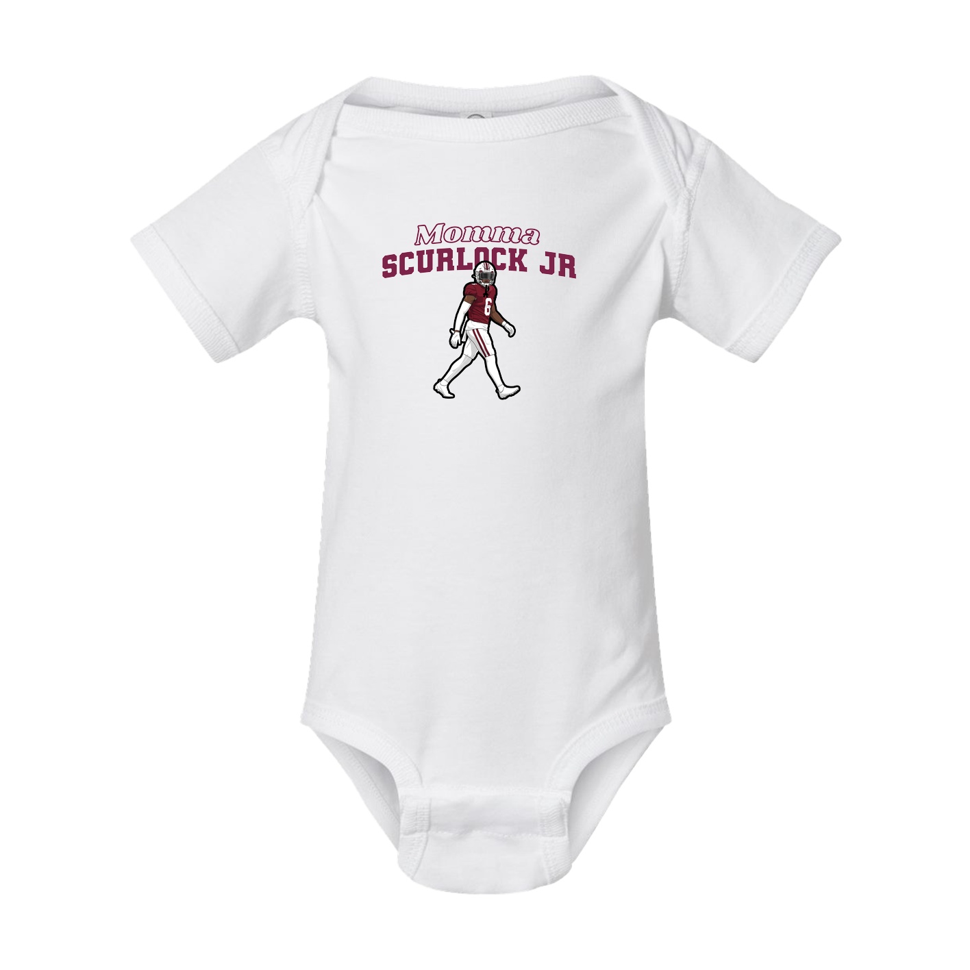 Baby Onesie — Mothers Day Block in White