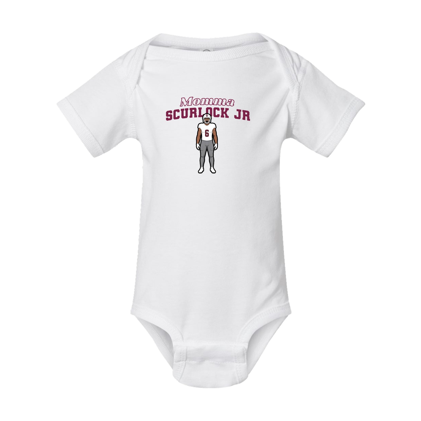 Baby Onesie — Mothers Day Block in White