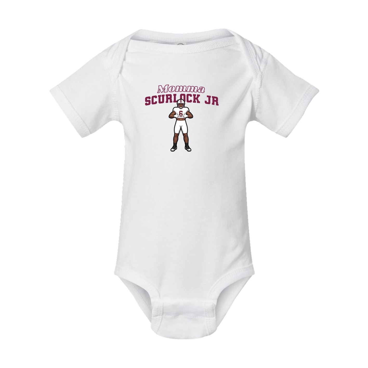 Baby Onesie — Mothers Day Block in White