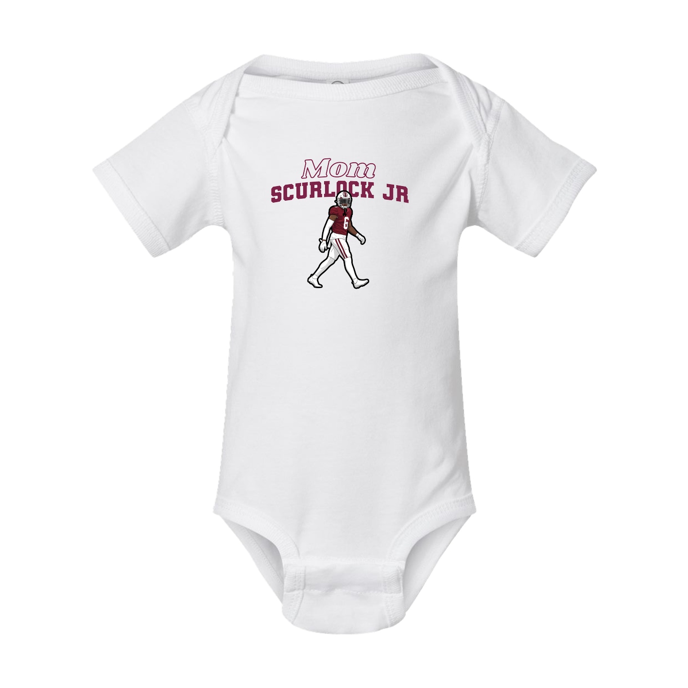 Baby Onesie — Mothers Day Block in White