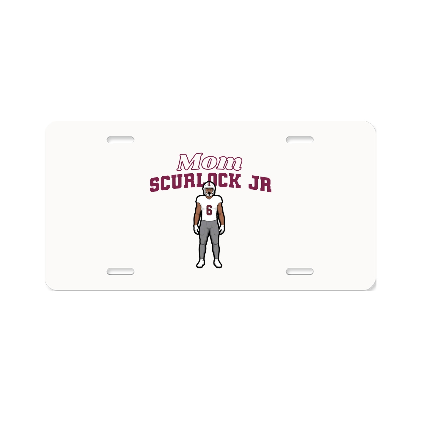 License Plate — Mothers Day Block in Classic