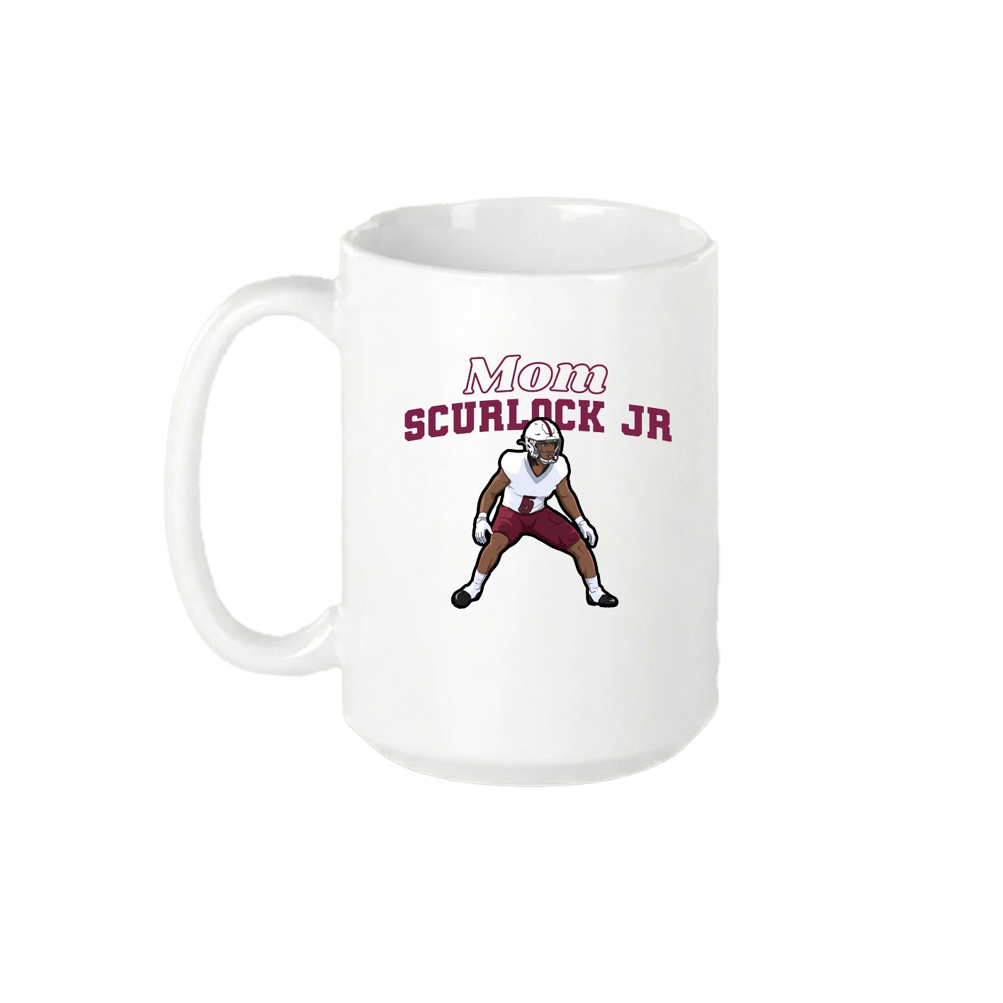 15oz Coffee Mug — Mothers Day Block in White