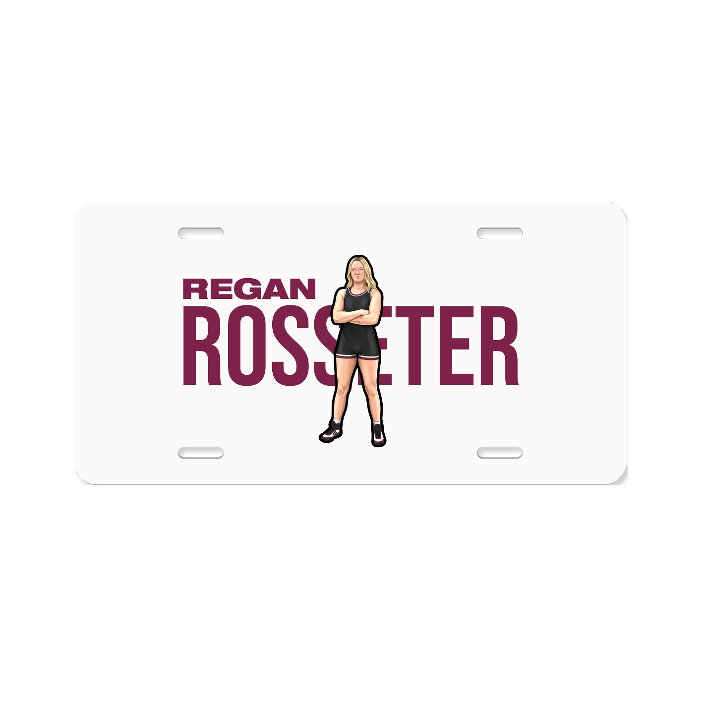 License Plate — Player Name in Classic