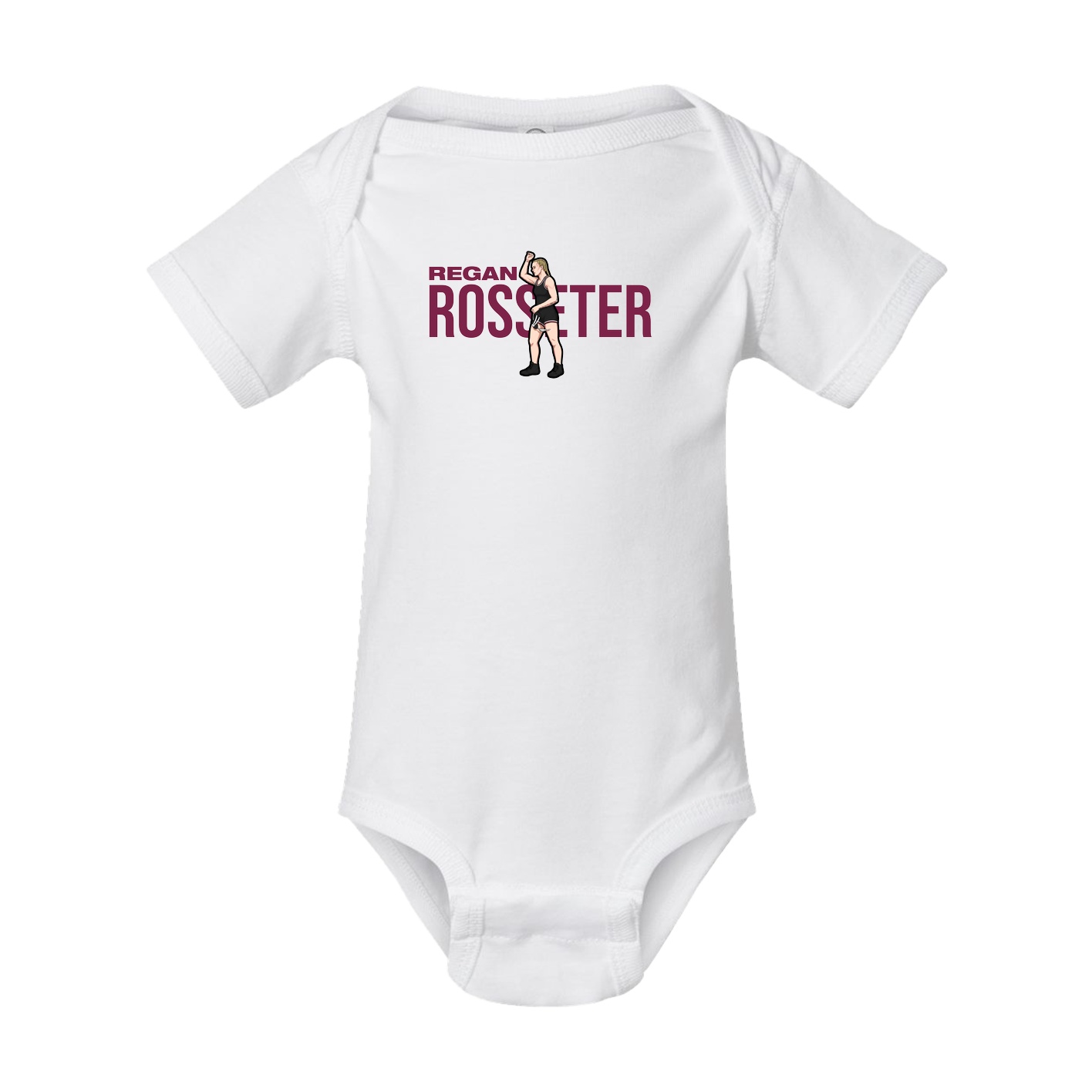 Baby Onesie — Player Name in White