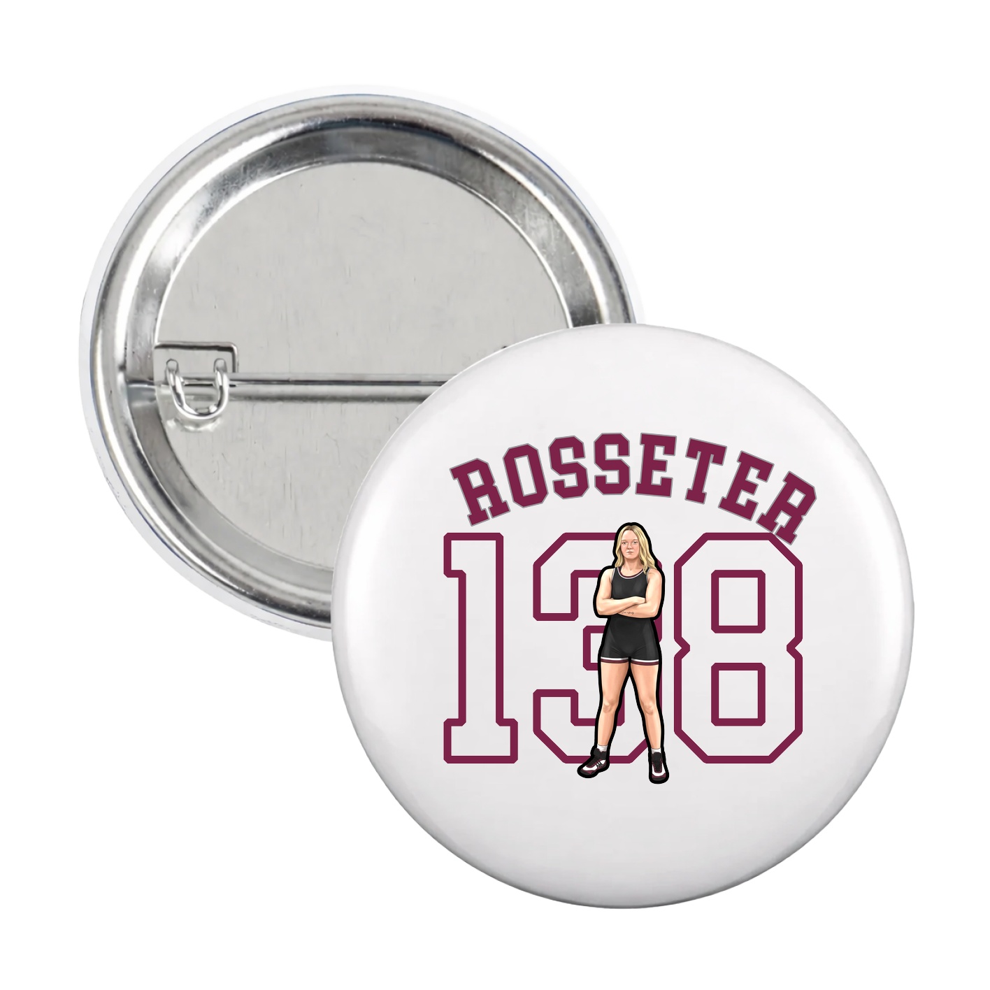 Game Day Button — Shirsey Arch in White
