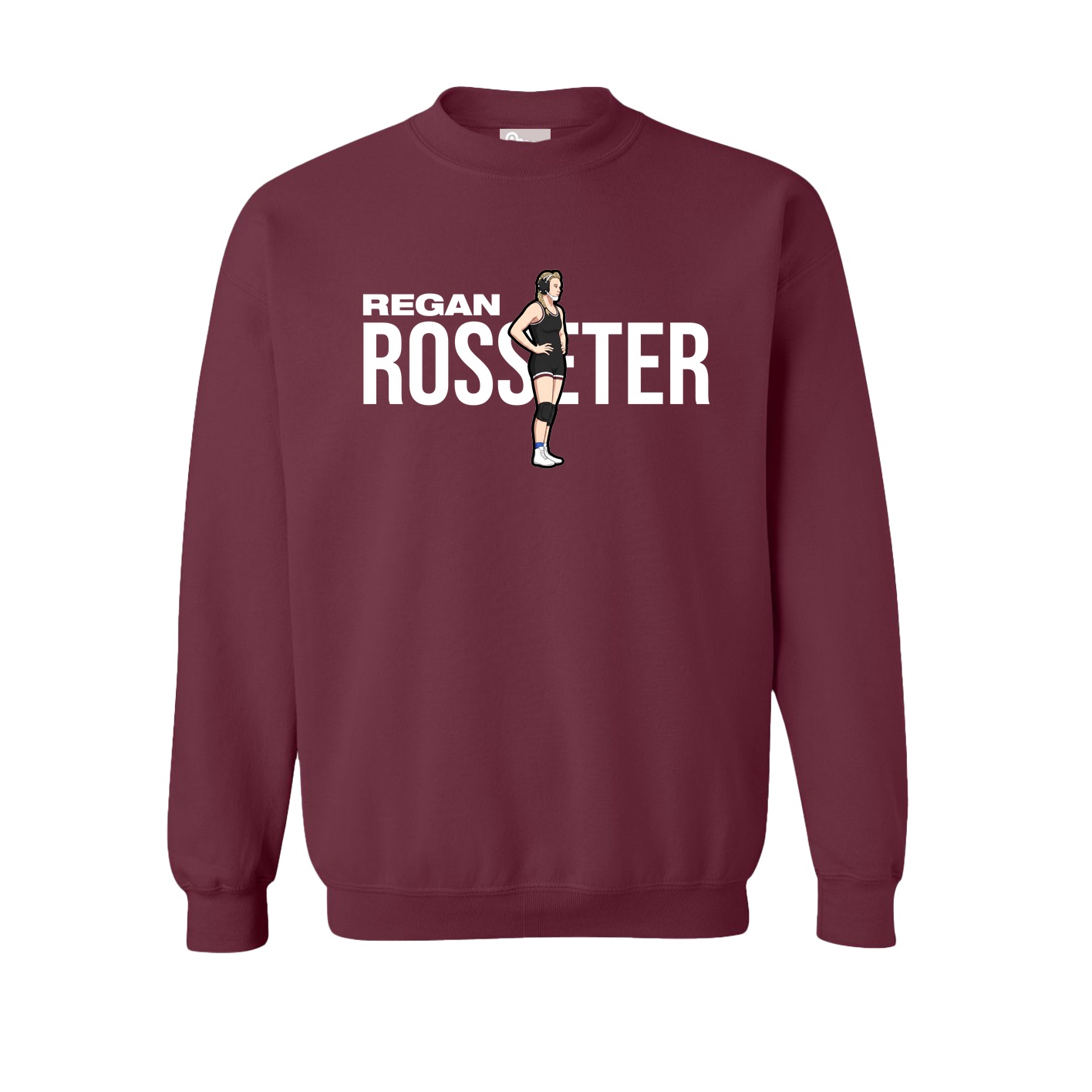 Fleece Crew — Player Name in Maroon