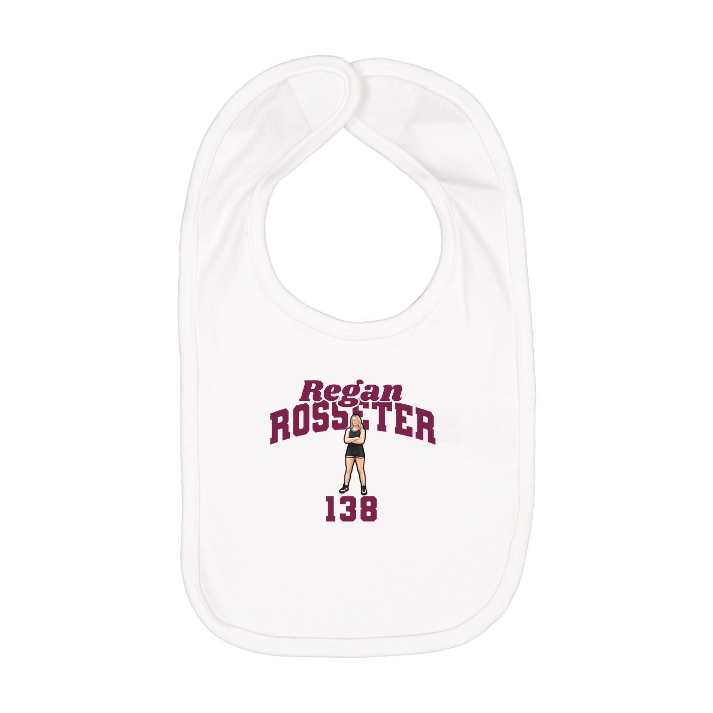 Infant Bib — Signature Arch in White