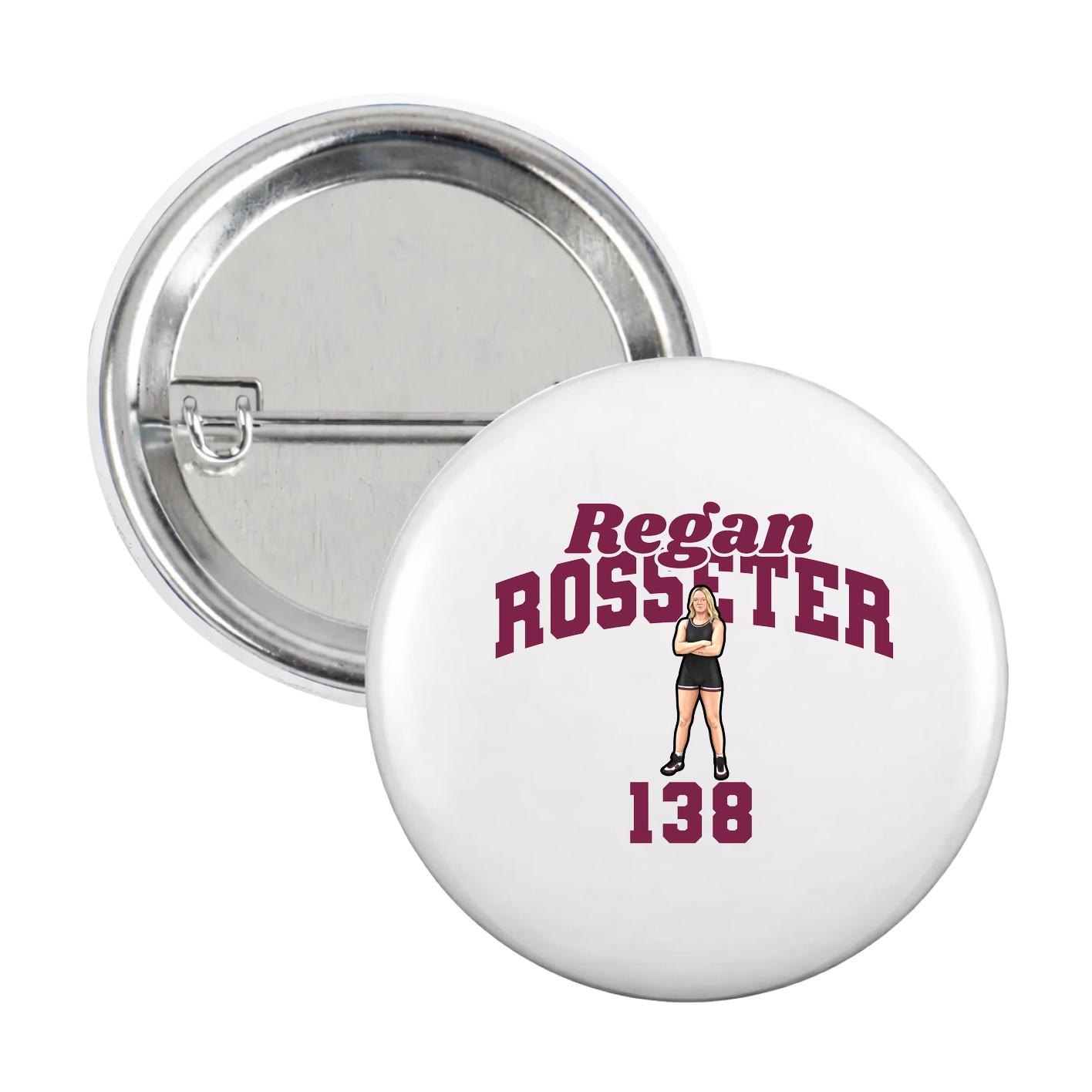 Game Day Button — Signature Arch in White
