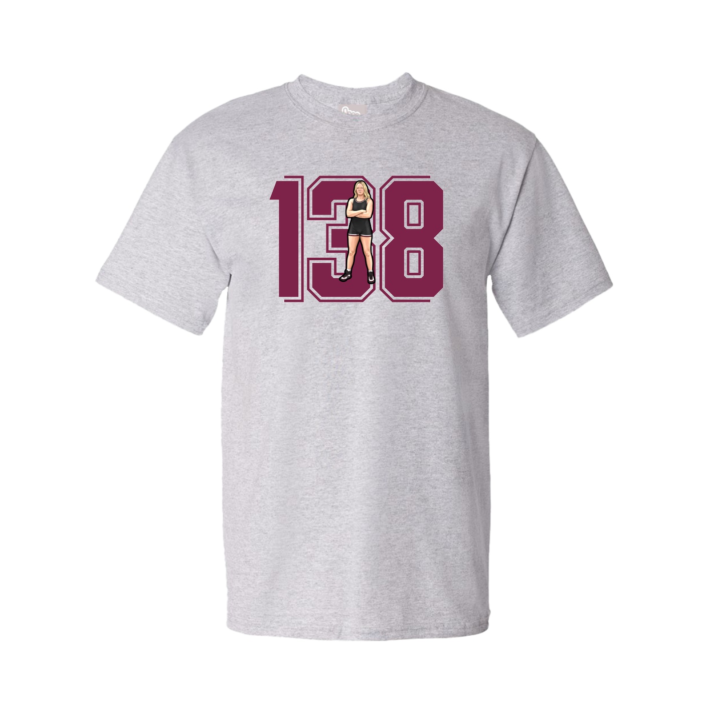 Youth Tee — Number in Grey