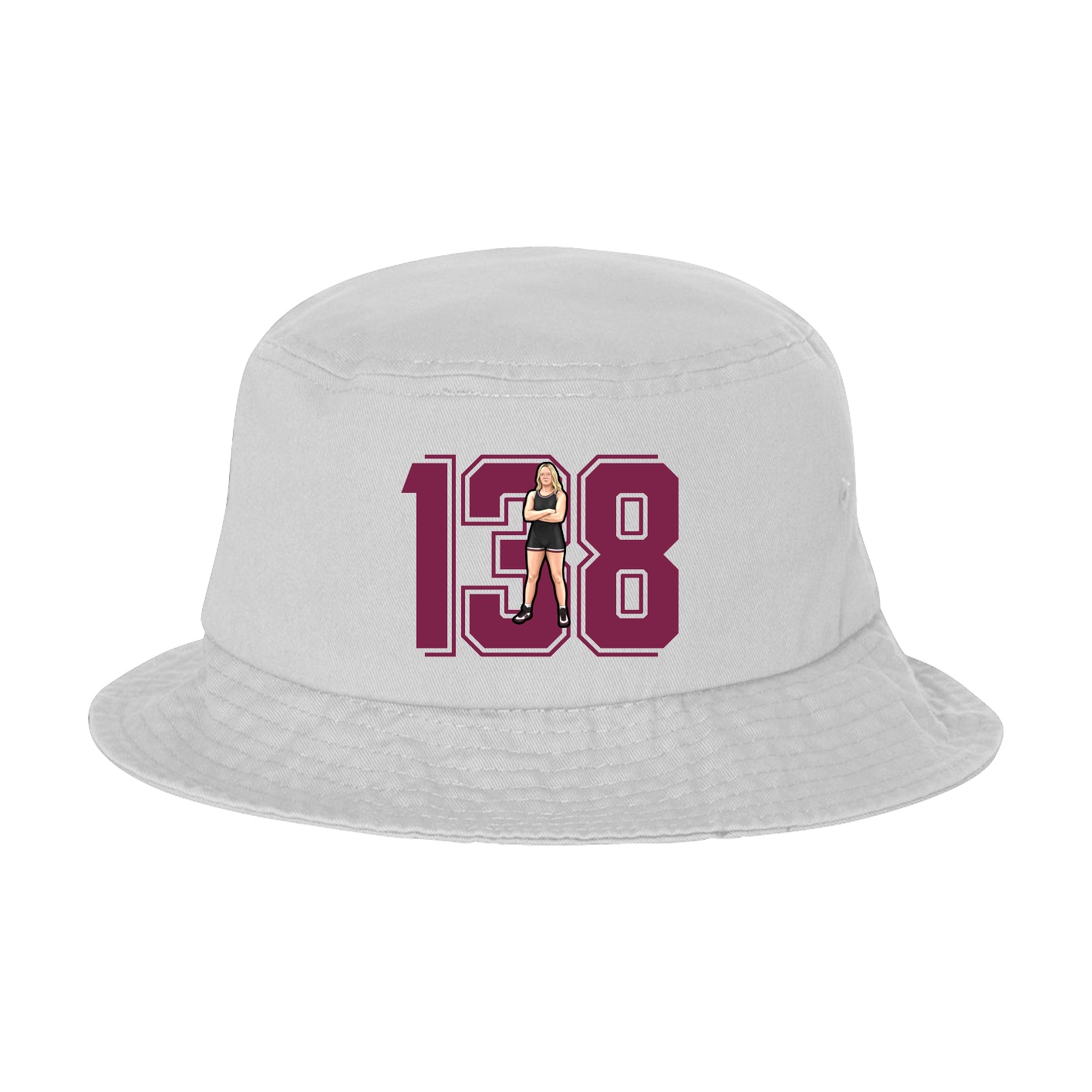 Bucket Cap — Number in White