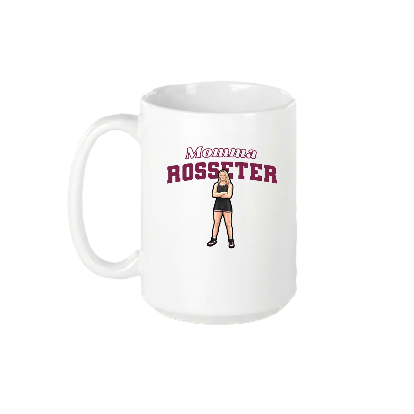 15oz Coffee Mug — Mothers Day Block in White