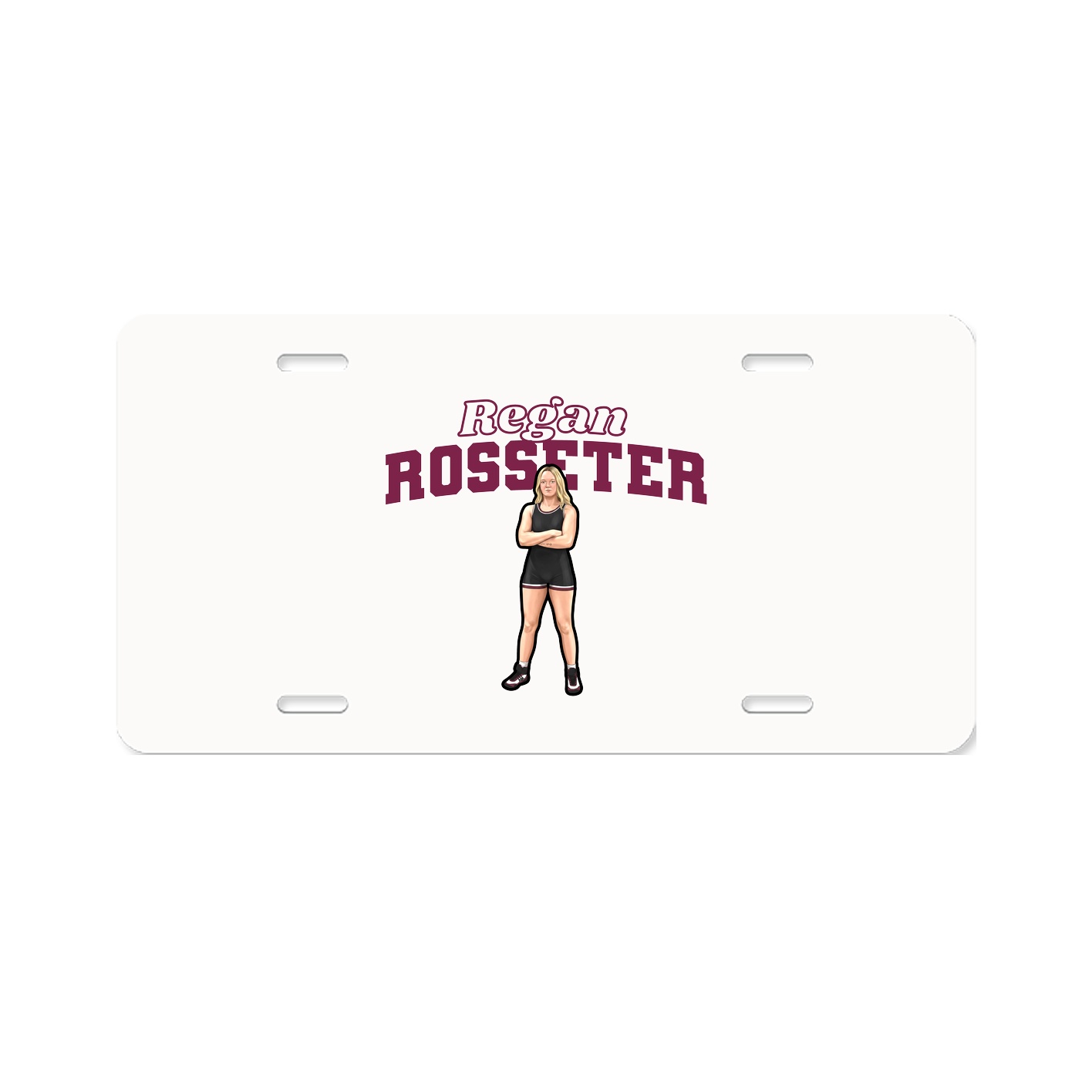 License Plate — Name Arch in Classic