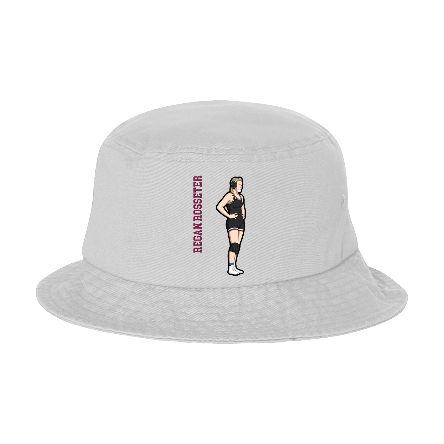 Bucket Cap — Name Vertical in White