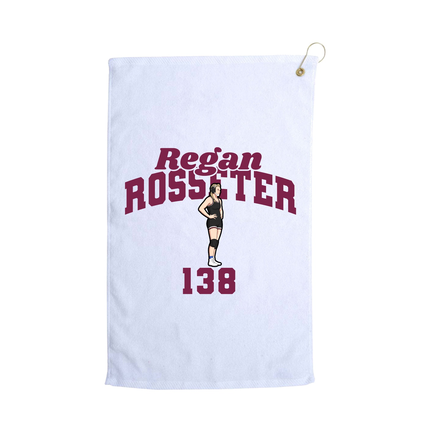 Golf Towel — Signature Arch in White