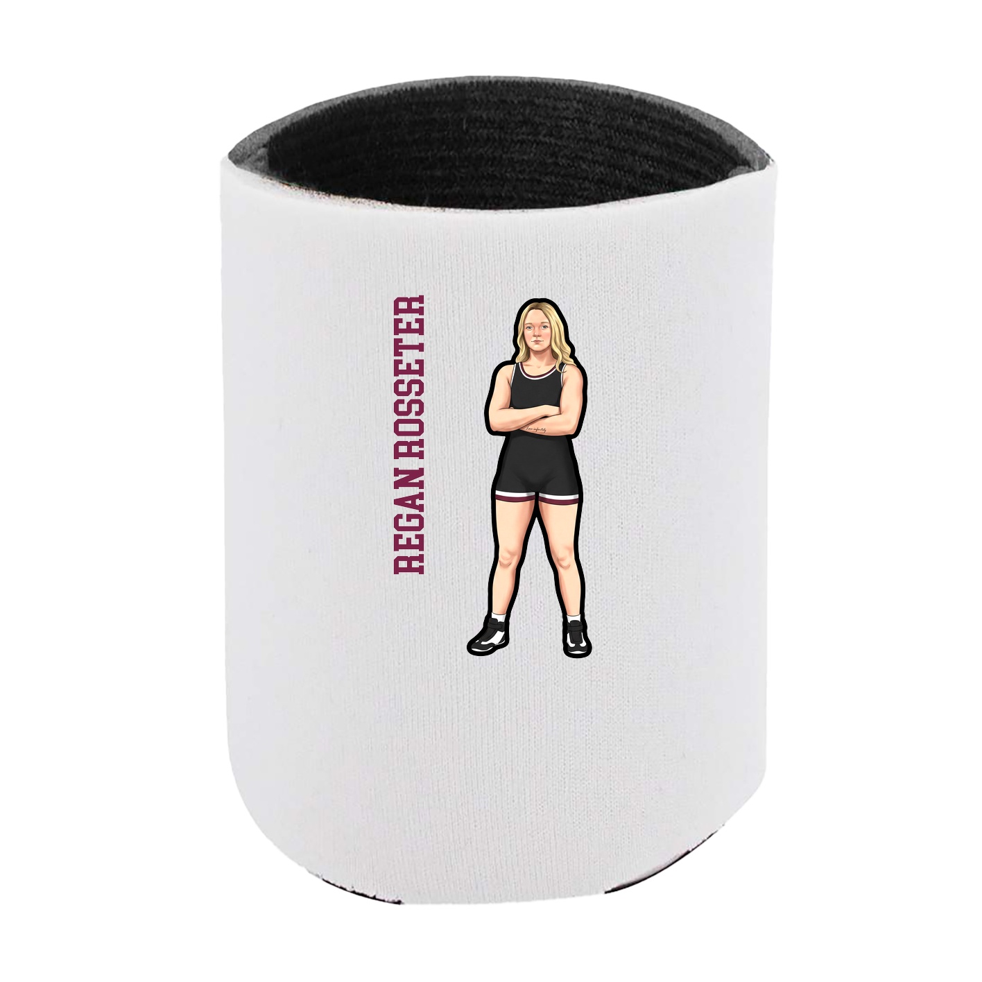 Can Holder — Name Vertical in White