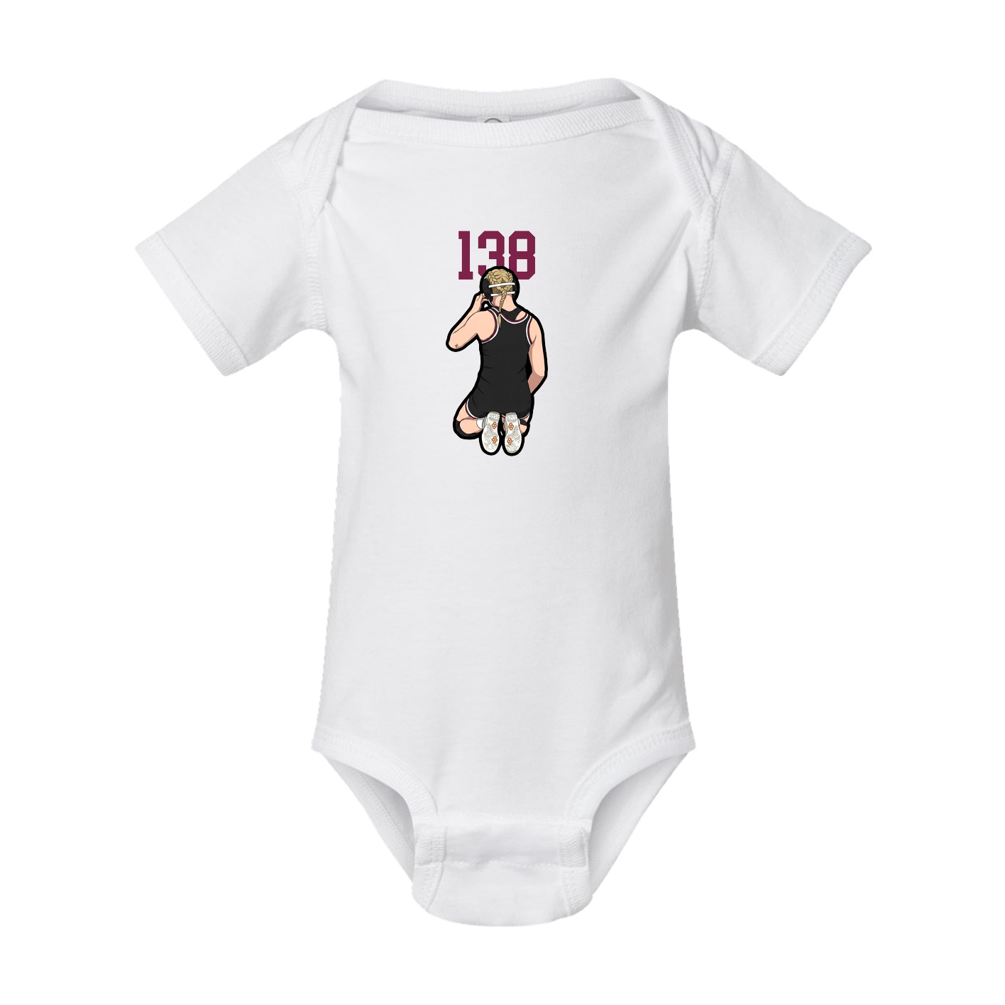 Baby Onesie — Number Top in White