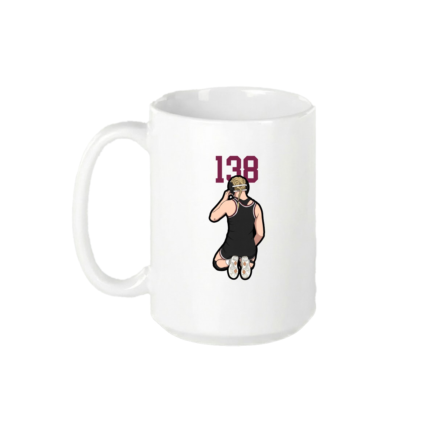 15oz Coffee Mug — Number Top in White