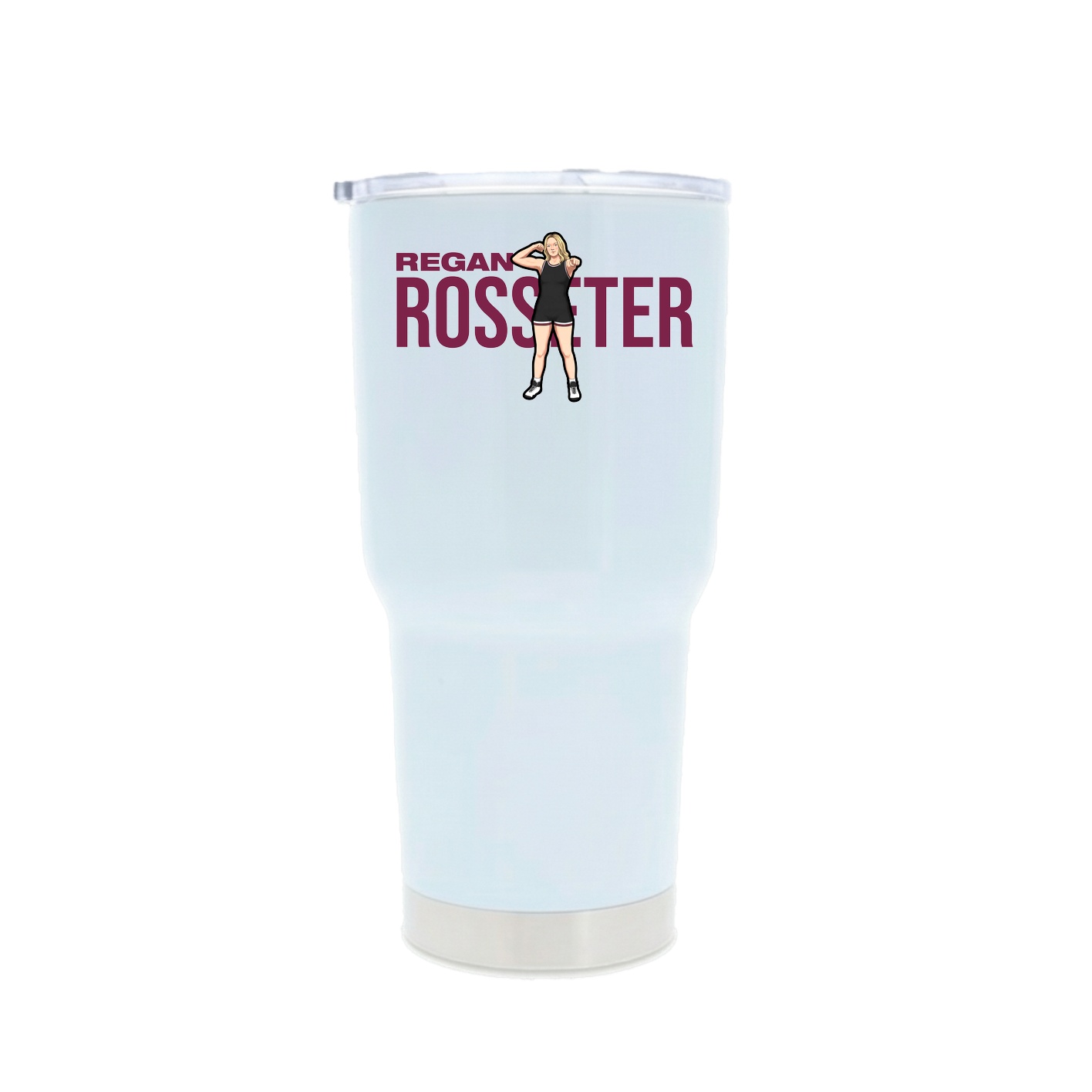30oz Stainless Steel Tumbler — Player Name in White