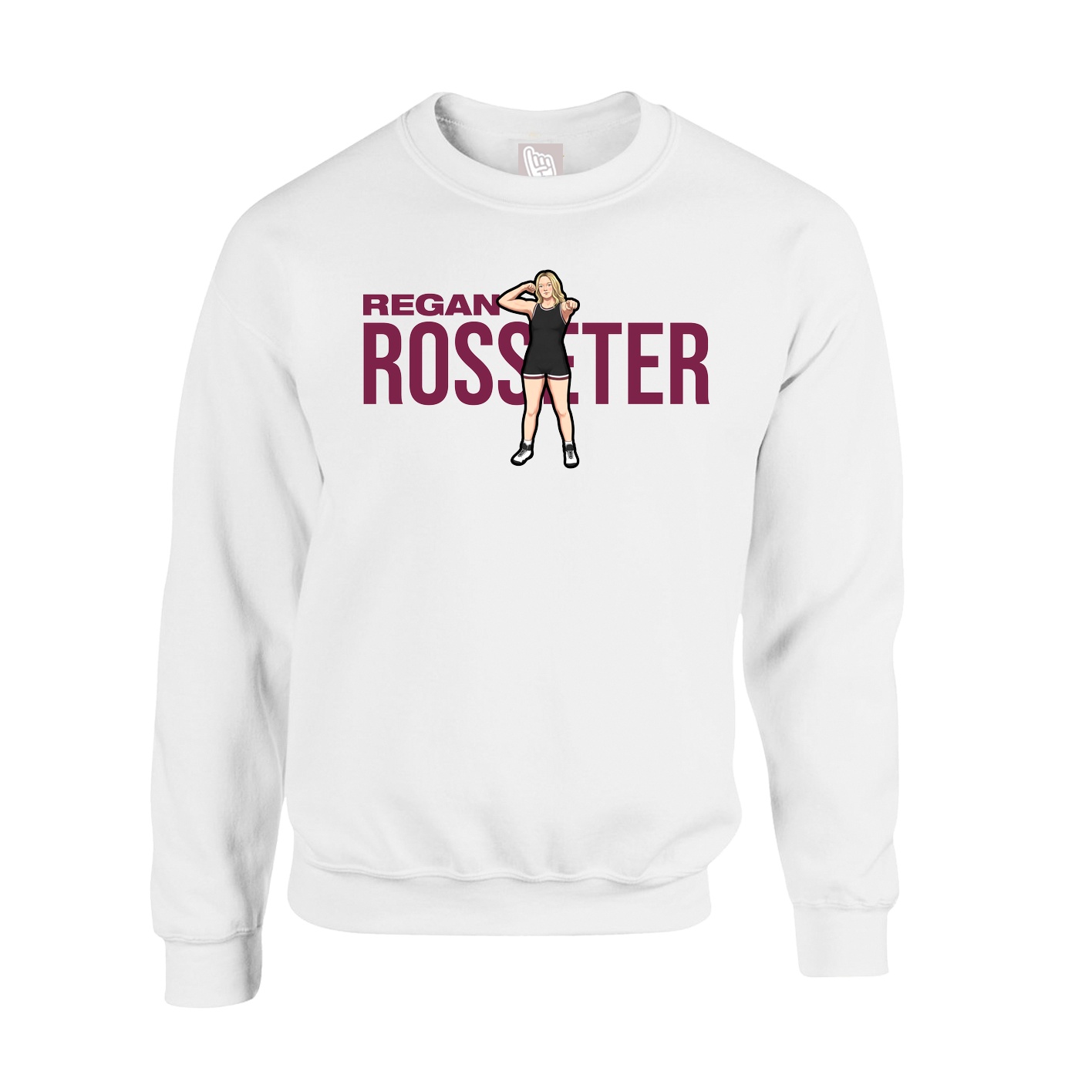Fleece Crew — Player Name in White