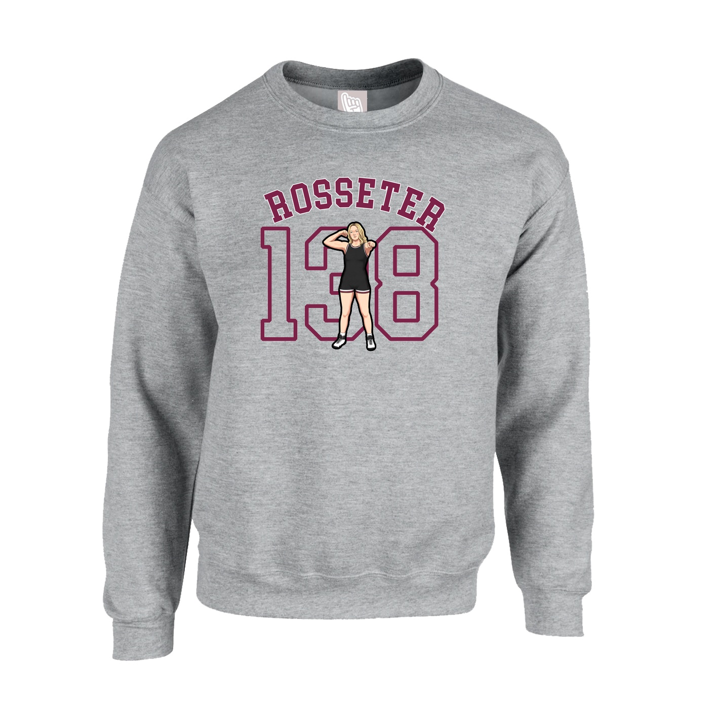 Fleece Crew — Shirsey Arch in Grey