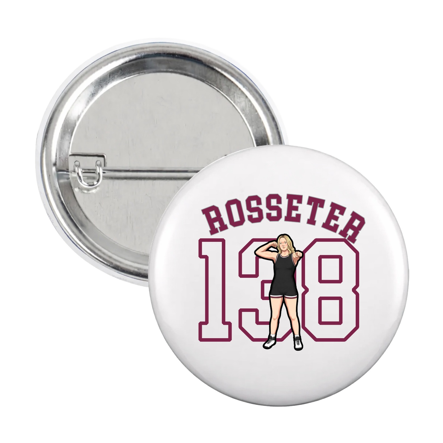 Game Day Button — Shirsey Arch in White