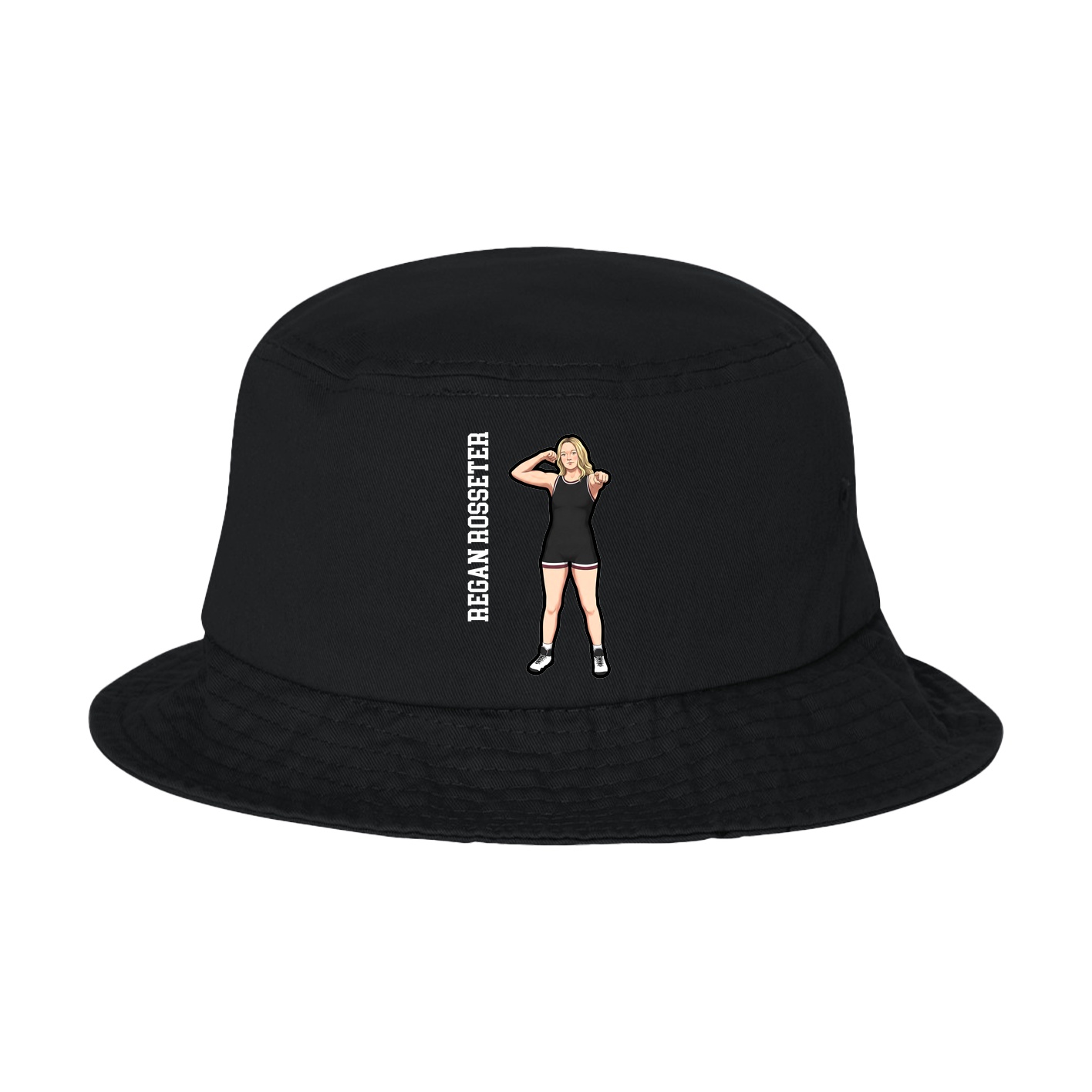 Bucket Cap — Name Vertical in Black