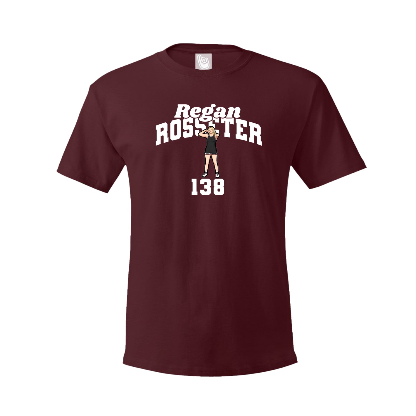 Tee — Signature Arch in Maroon