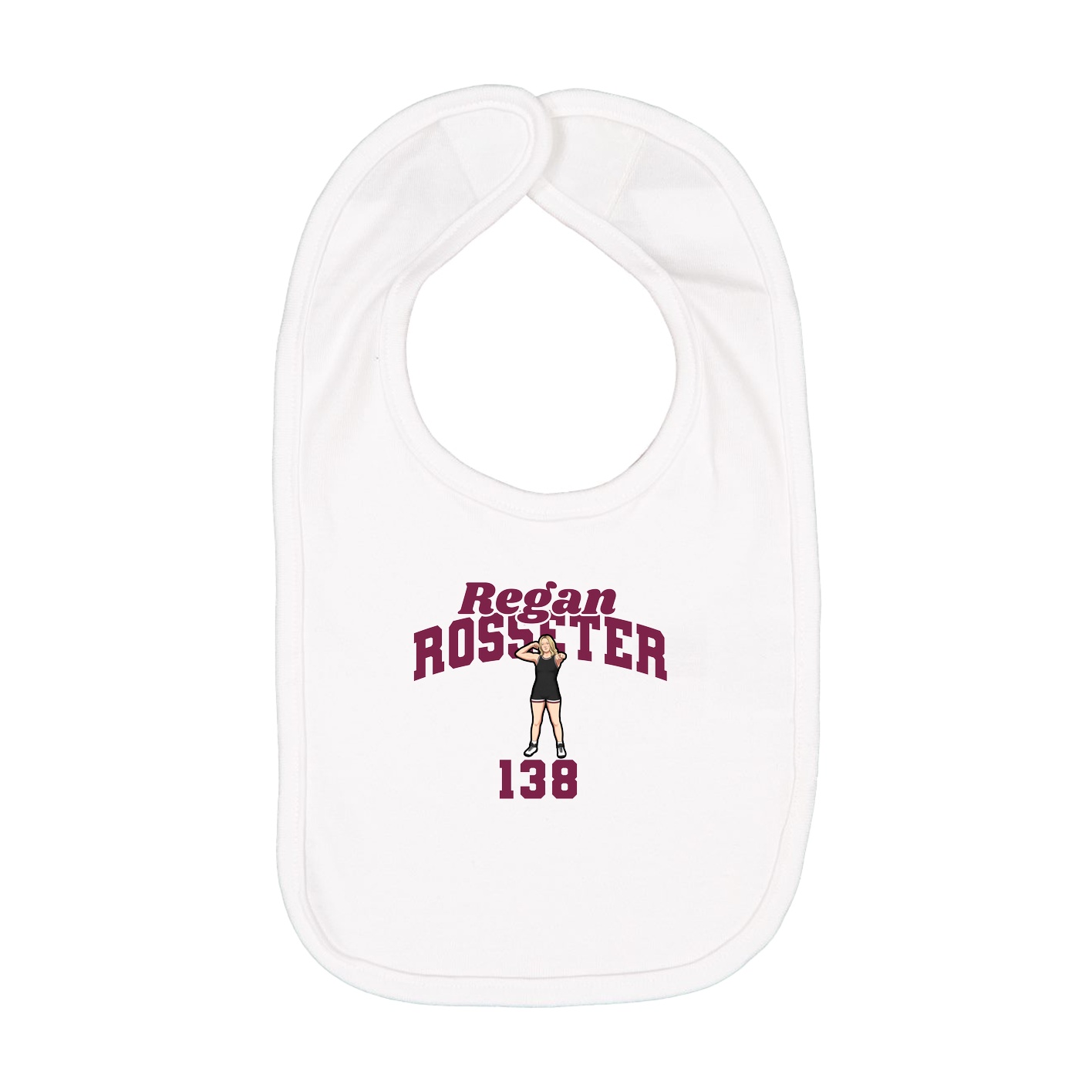 Infant Bib — Signature Arch in White