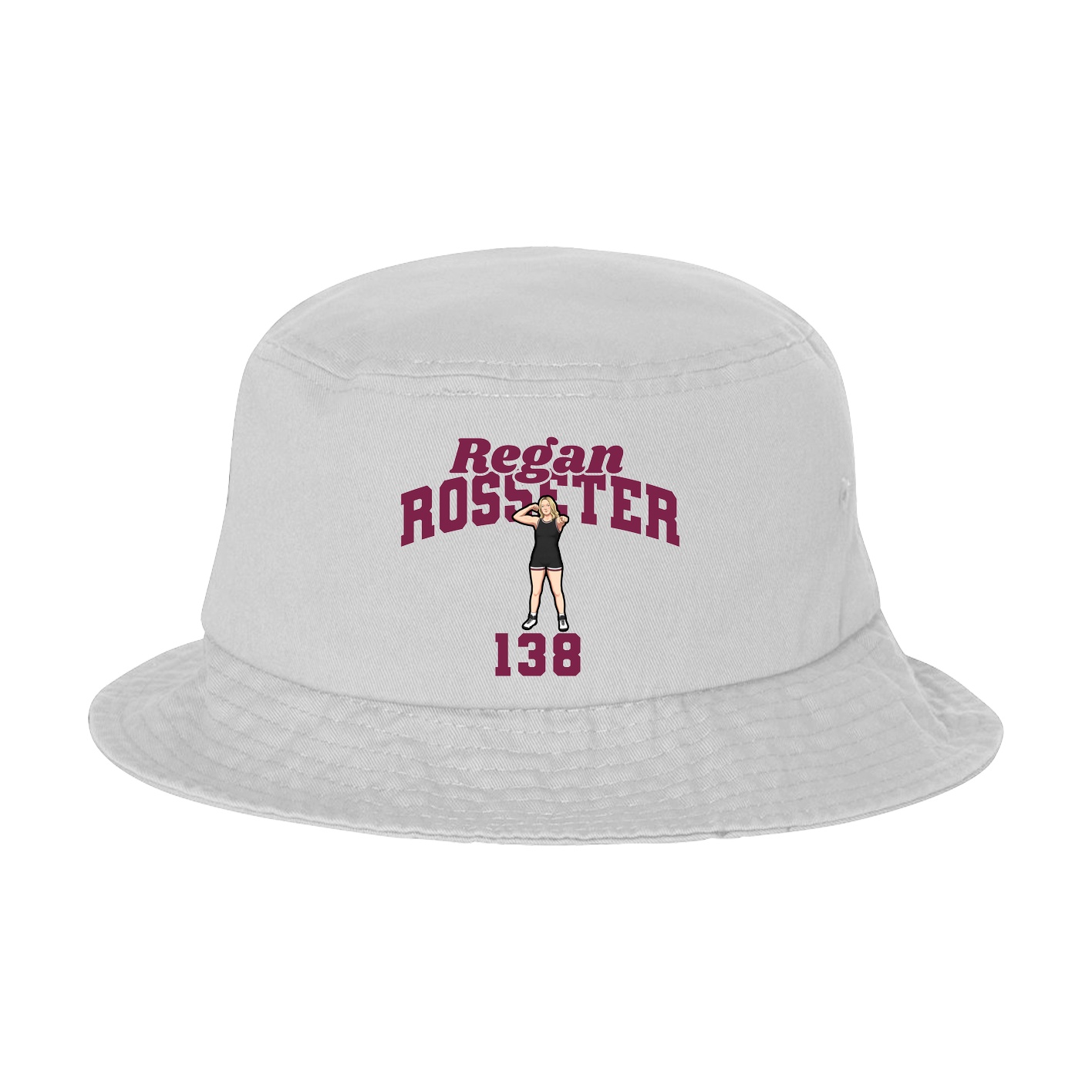 Bucket Cap — Signature Arch in White