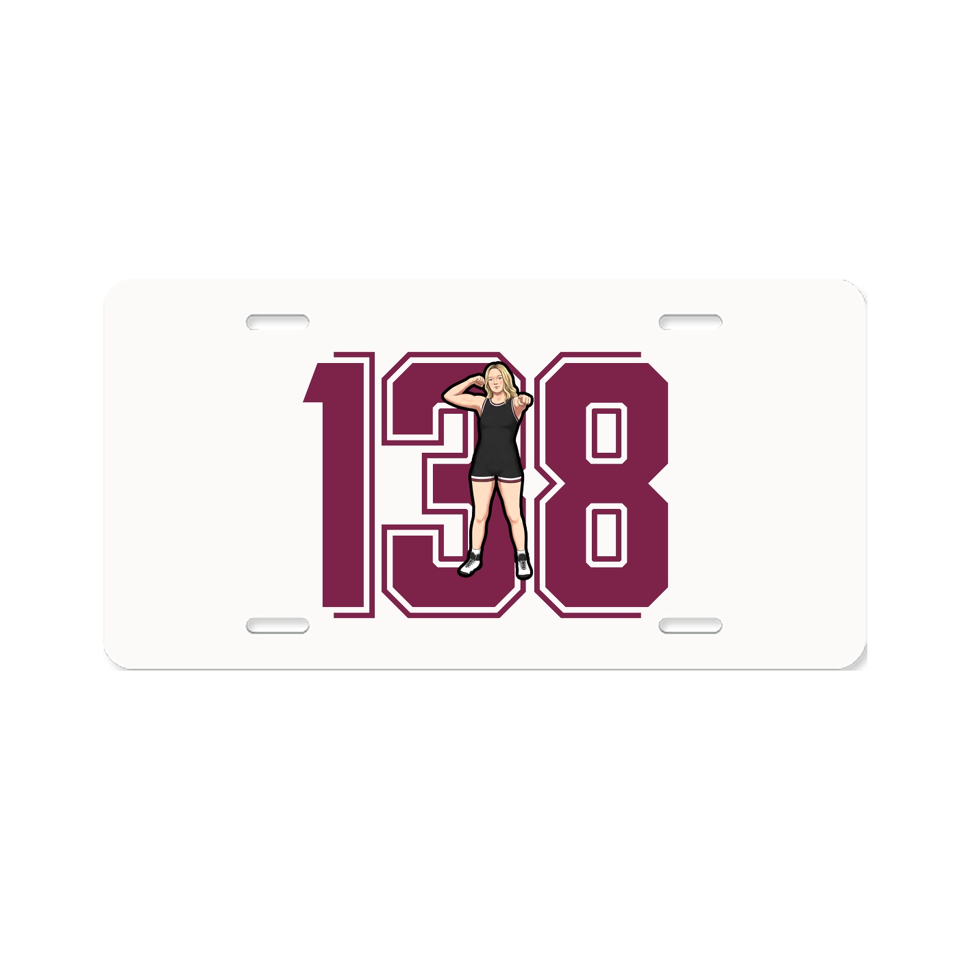 License Plate — Number in Classic