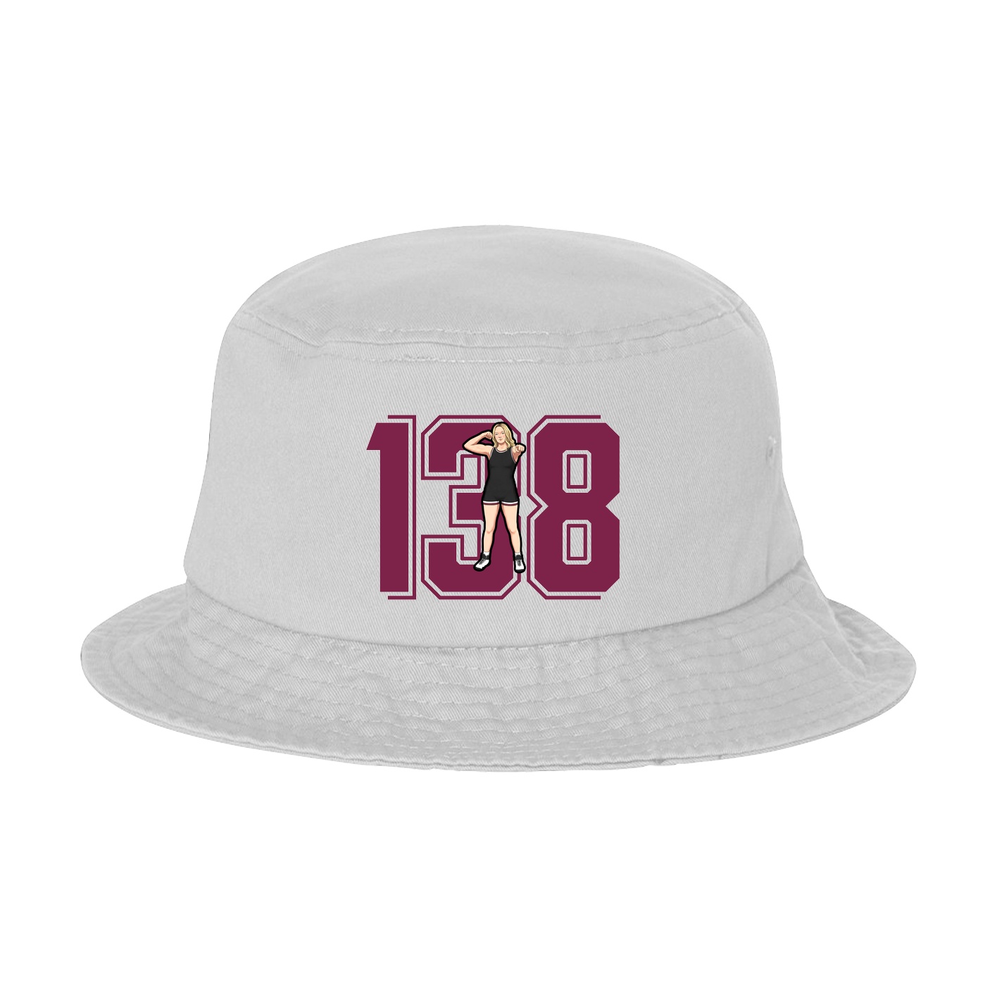 Bucket Cap — Number in White