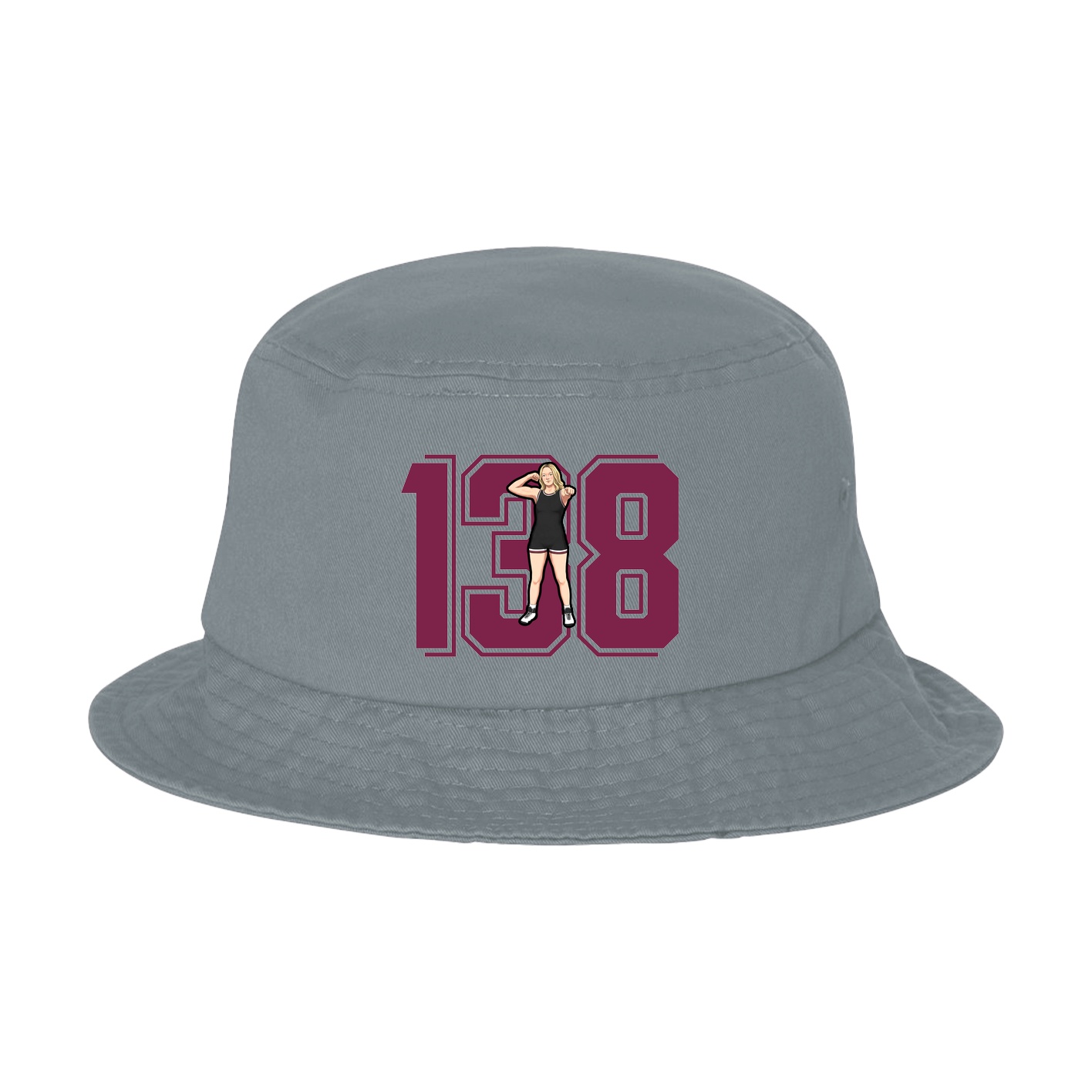 Bucket Cap — Number in Grey