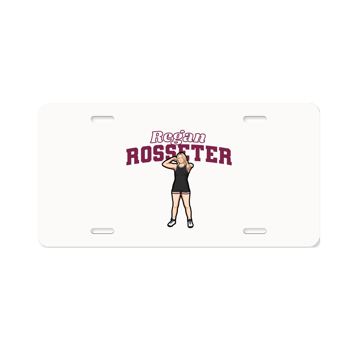 License Plate — Name Arch in Classic