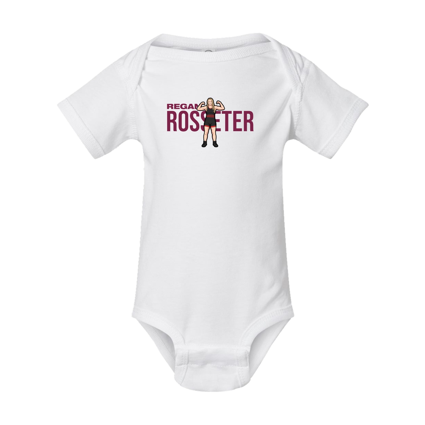 Baby Onesie — Player Name in White