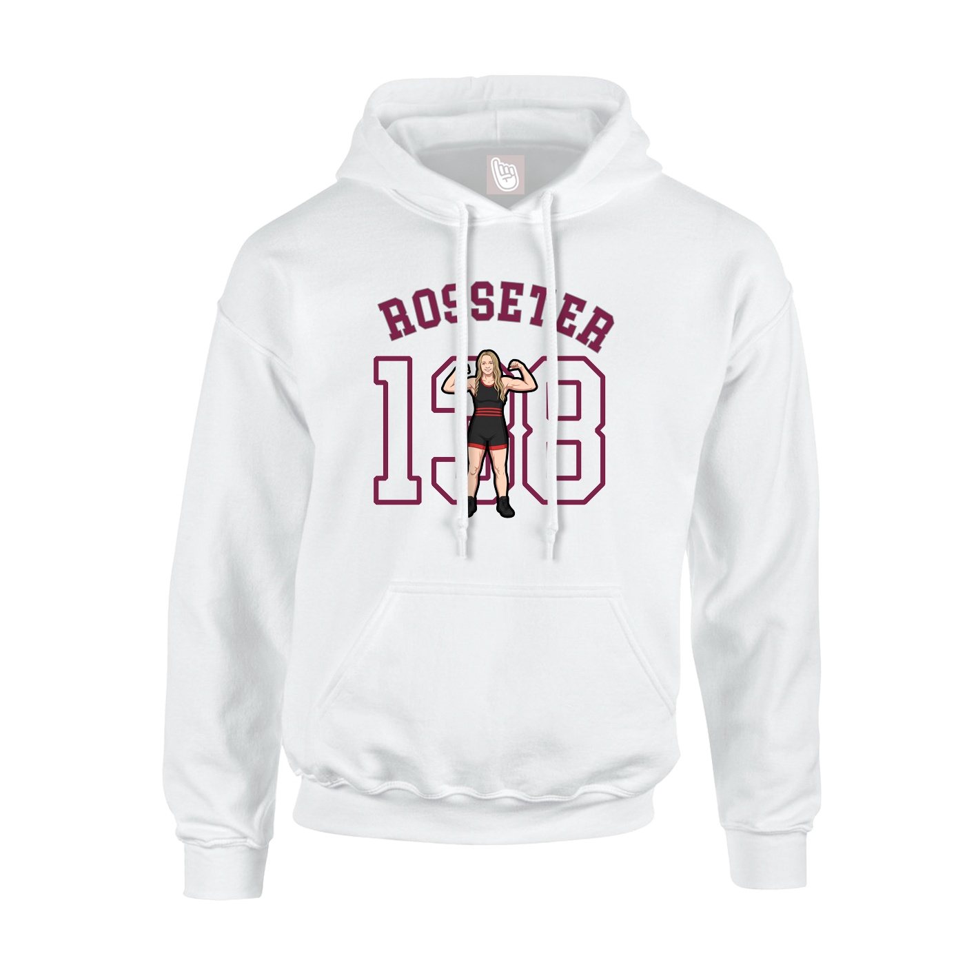 Hoodie — Shirsey Arch in White