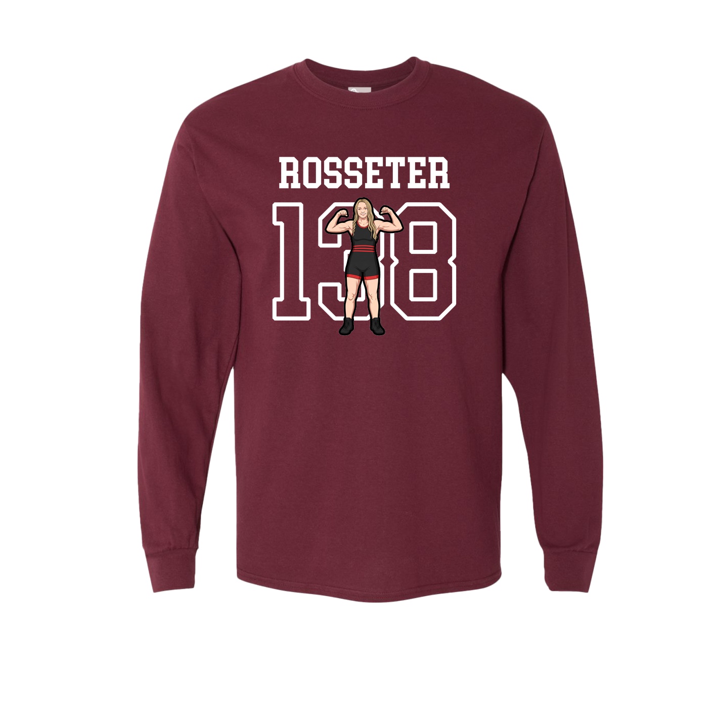 Long Sleeve Tee — Shirsey in Maroon