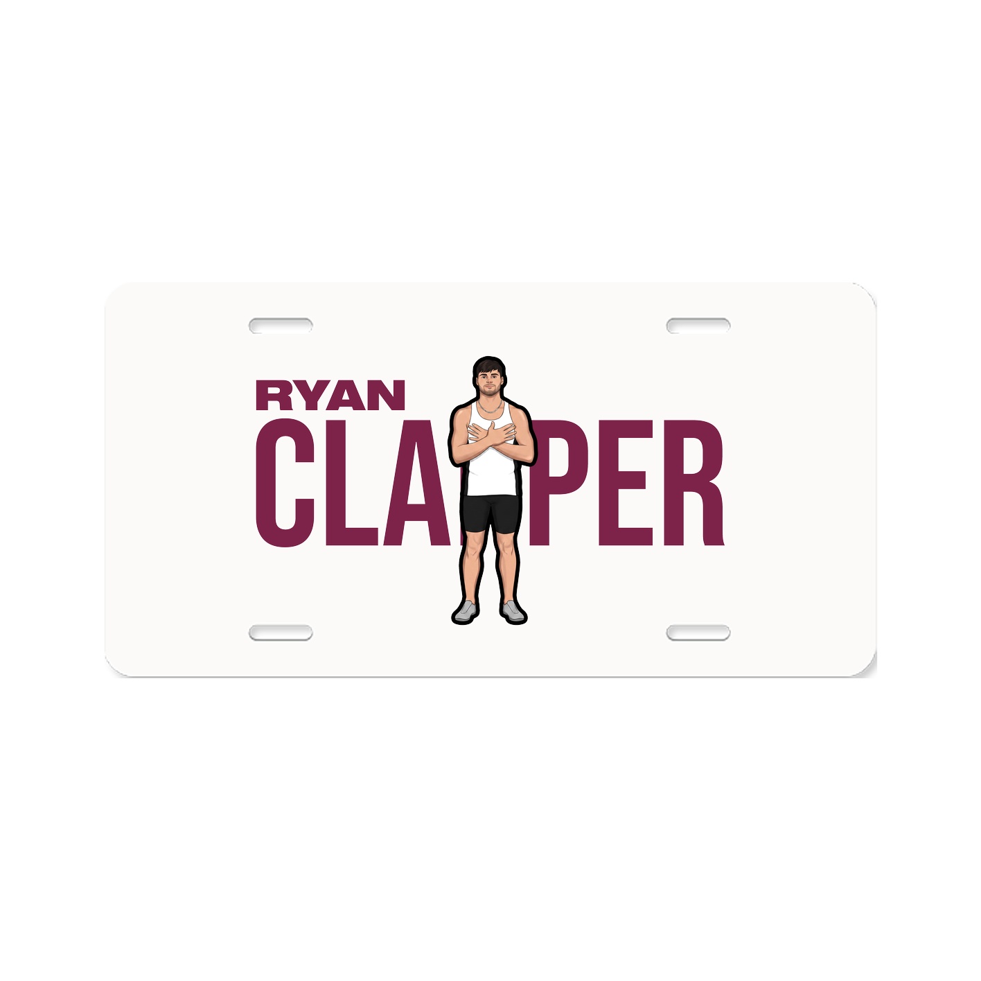 License Plate — Player Name in Classic