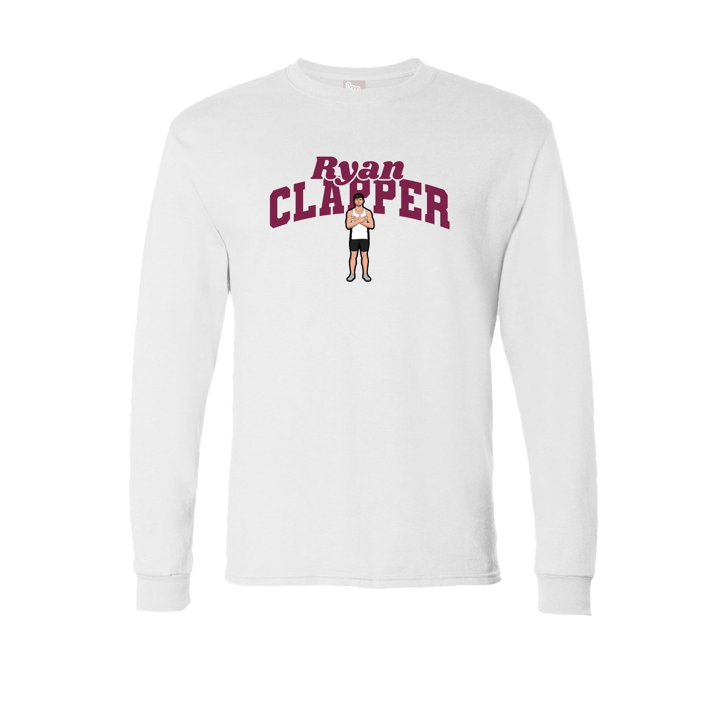 Long Sleeve Tee — Signature Arch in White